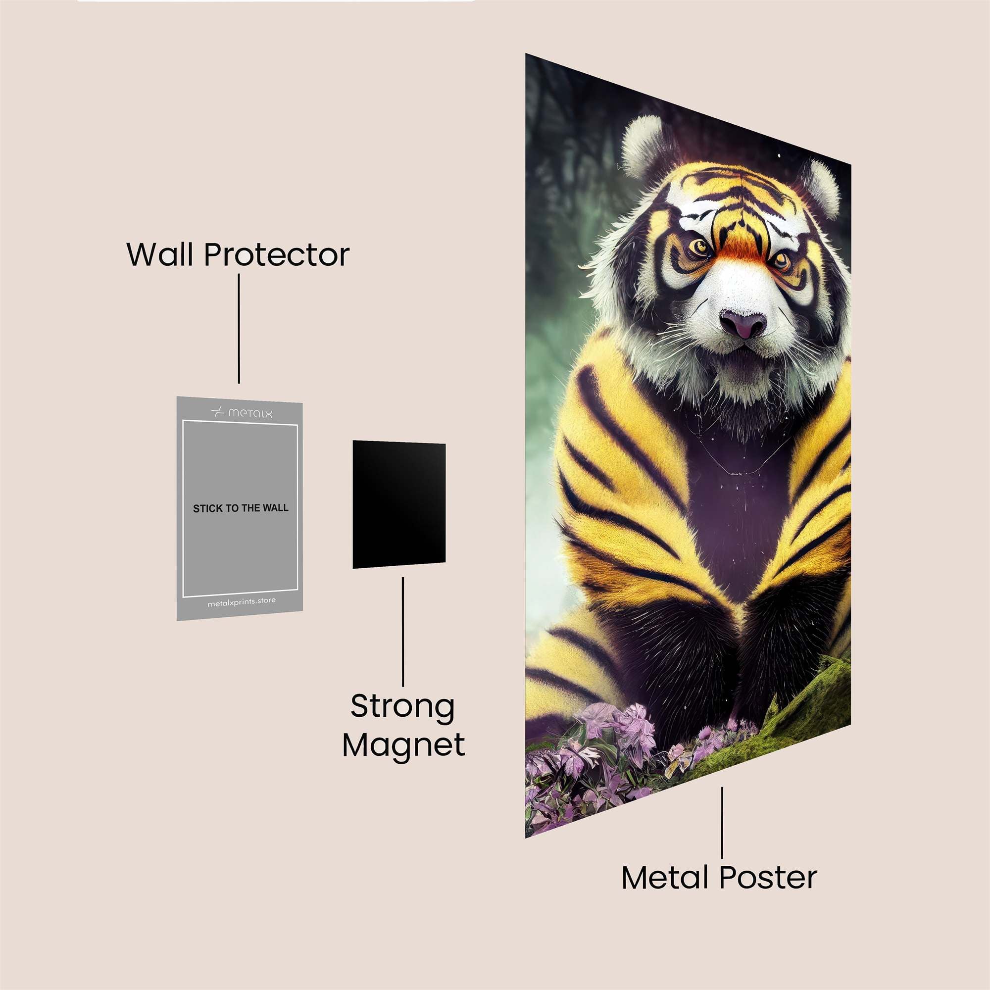 Tiger Serenity Safe Wall Magnetic / M