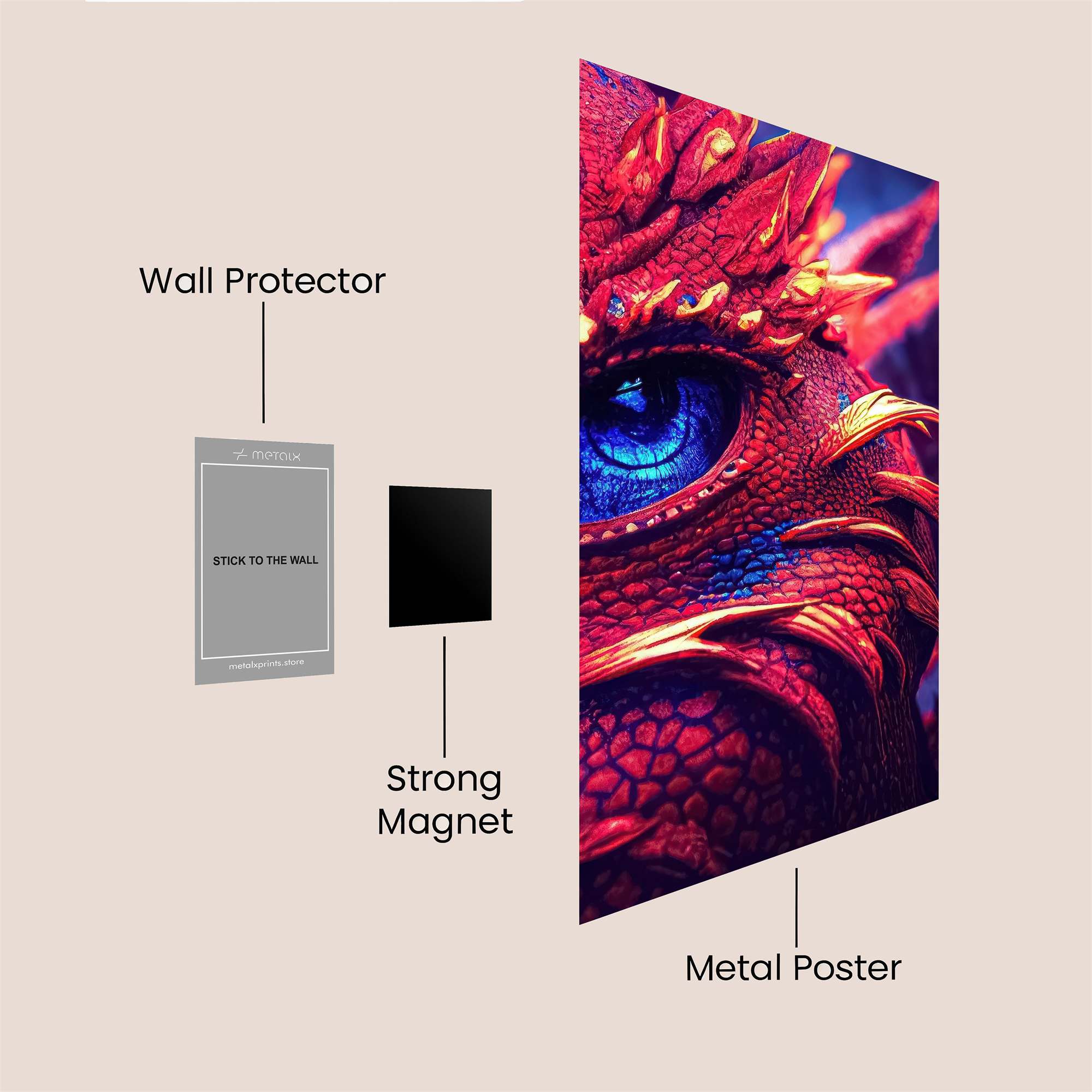 Dragon Majesty Safe Wall Magnetic / M