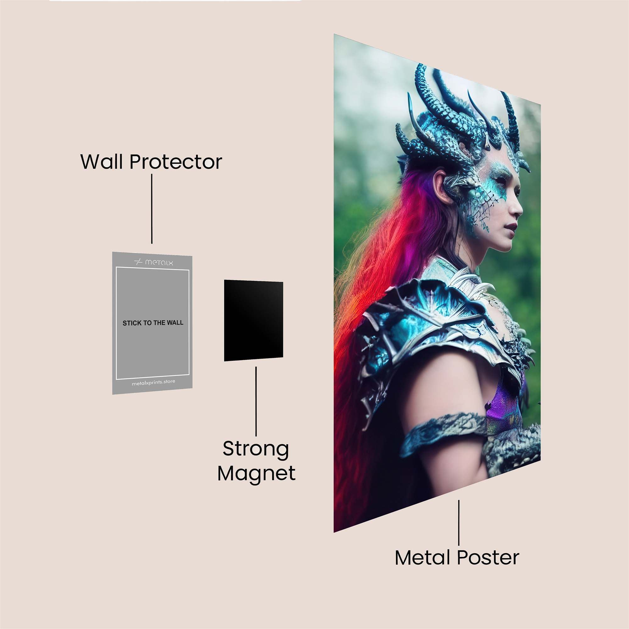 Dragon Enchantress Safe Wall Magnetic / M