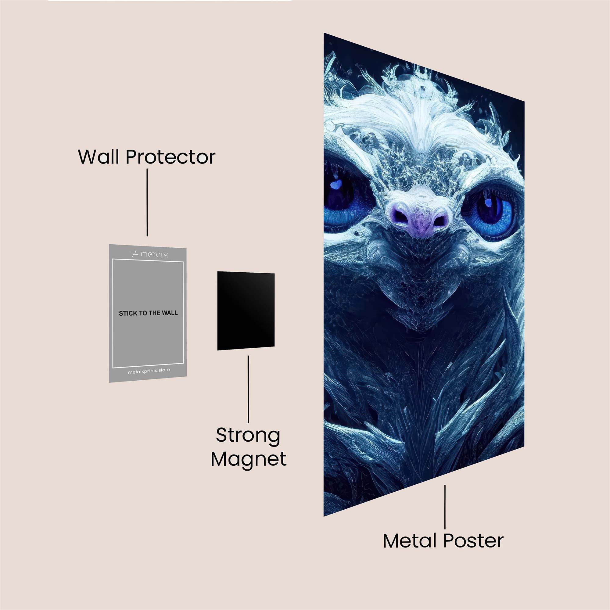 Sloth Majesty Safe Wall Magnetic / M