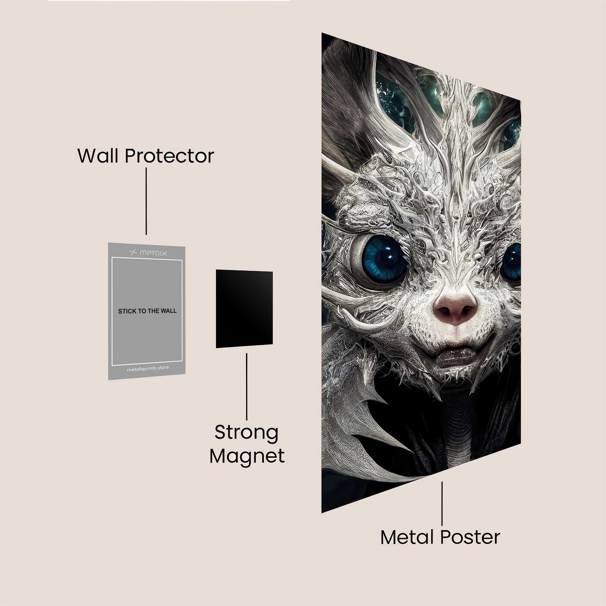 FrostWhisper Safe Wall Magnetic / M