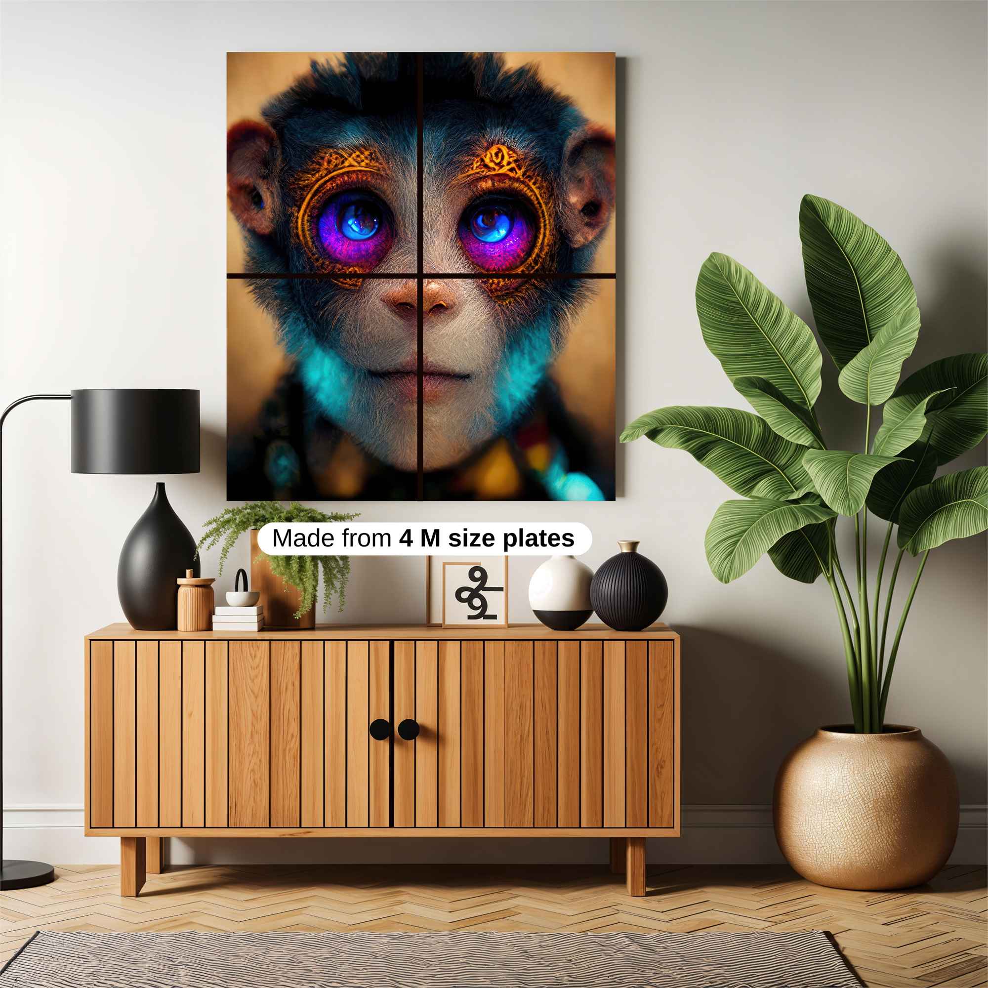 Monkey Mystic Safe Wall Magnetic / M