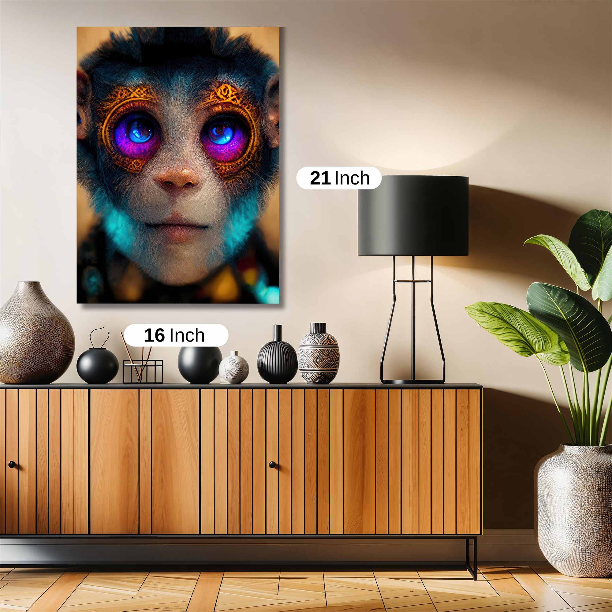 Monkey Mystic Safe Wall Magnetic / M