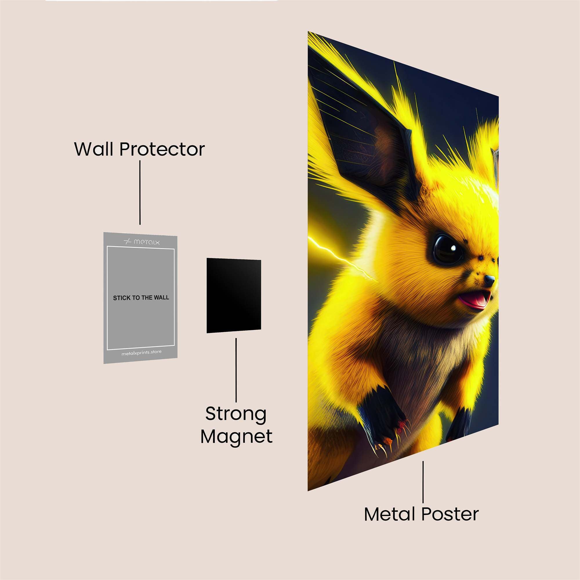 Raichu Rumble Safe Wall Magnetic / M