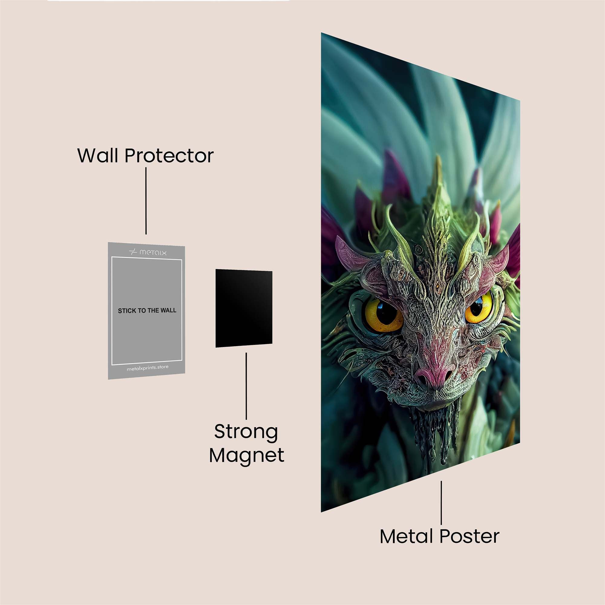 Flowerbeast Enigmatic Safe Wall Magnetic / M
