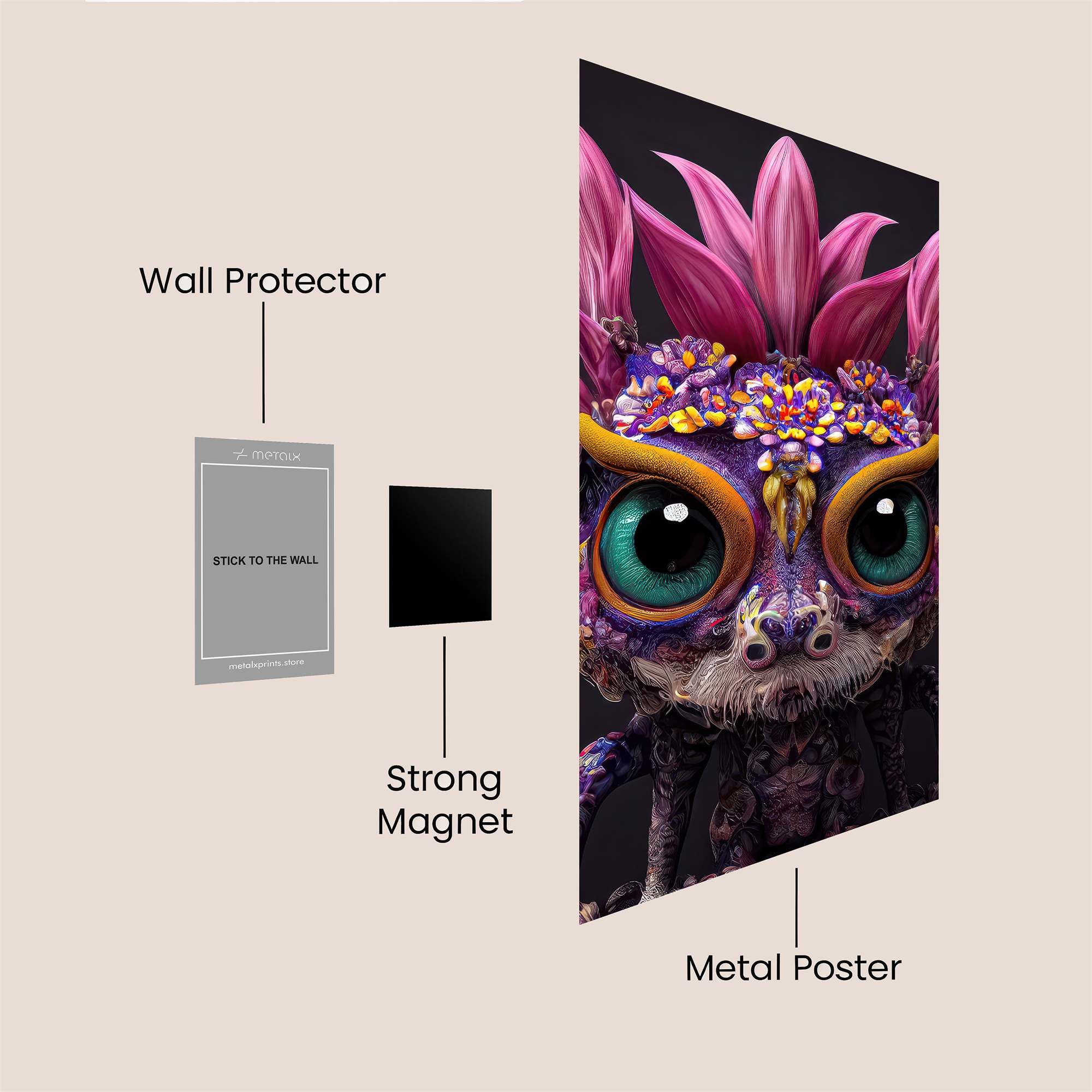 Blossom Whimsy Safe Wall Magnetic / M