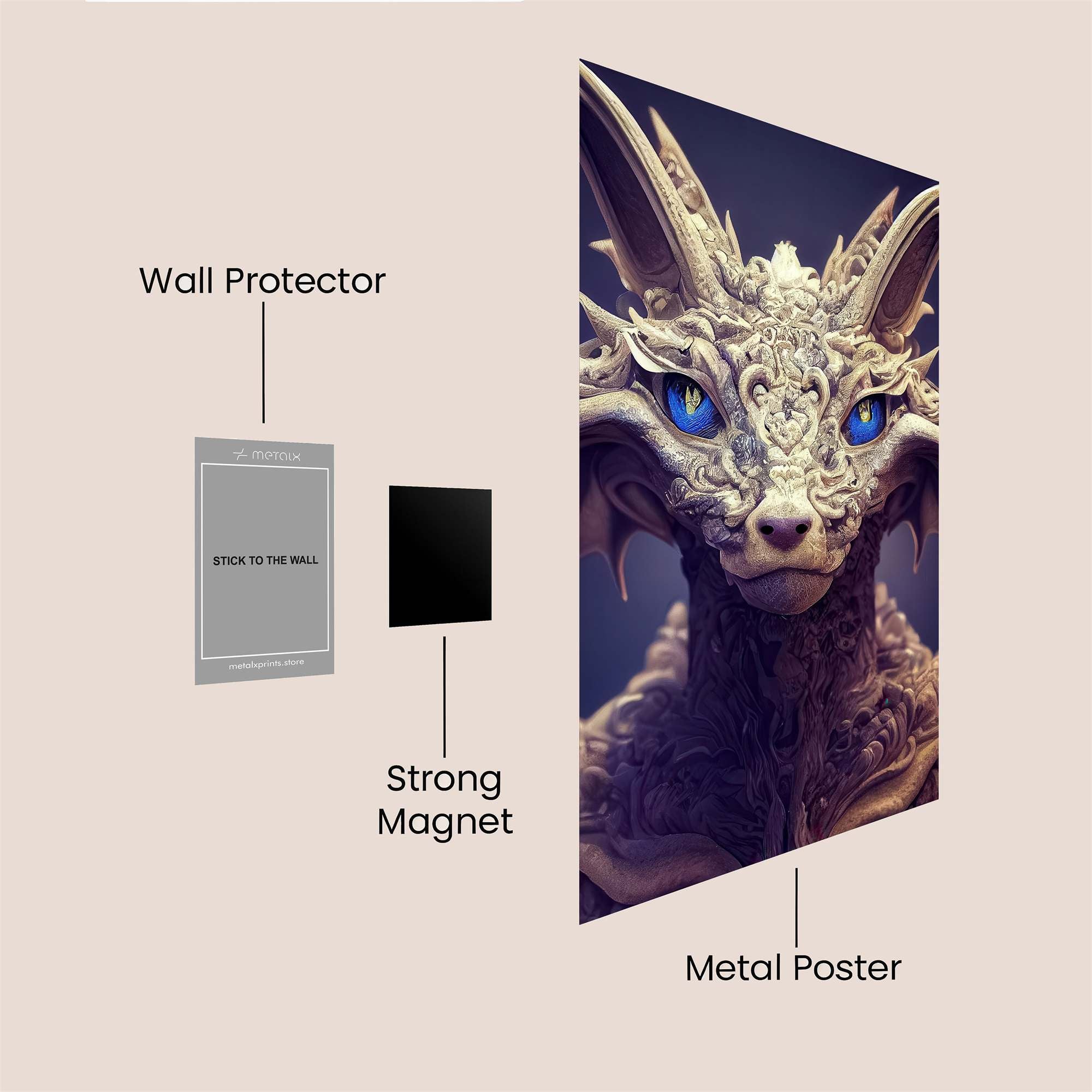 Dragon Serenity Safe Wall Magnetic / M