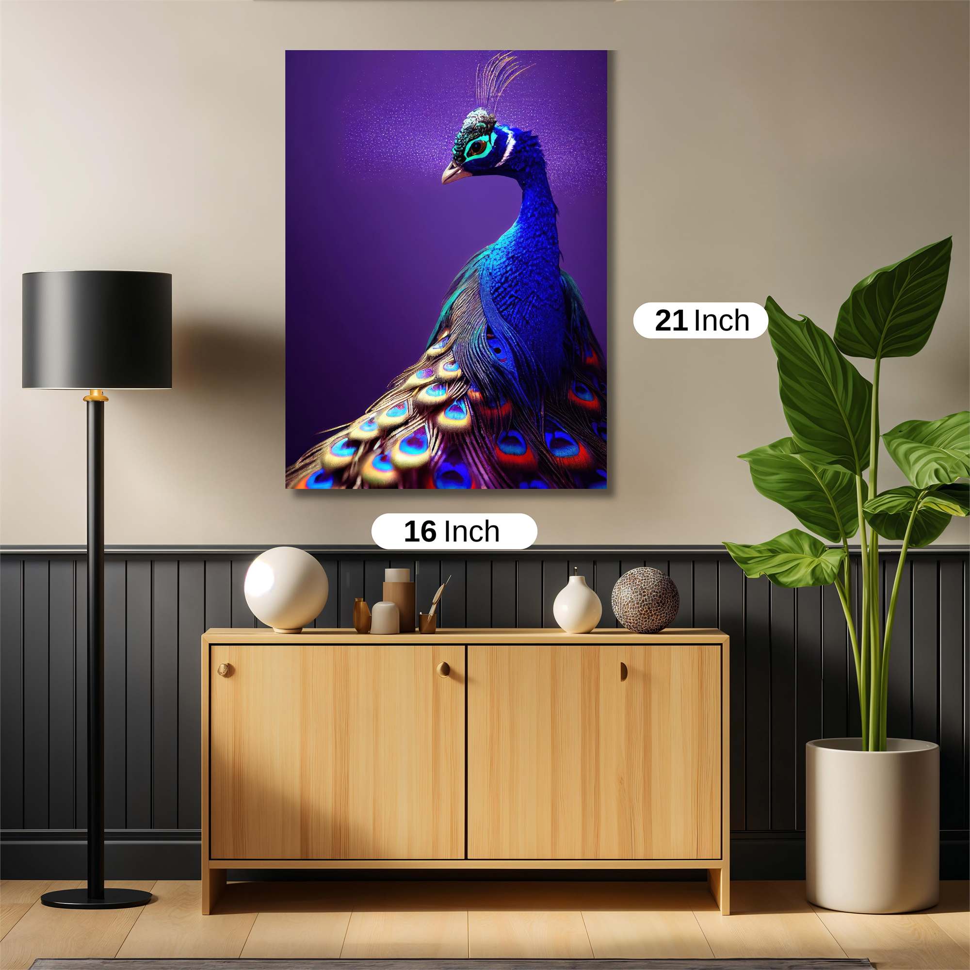 Peacock Radiant Safe Wall Magnetic / M
