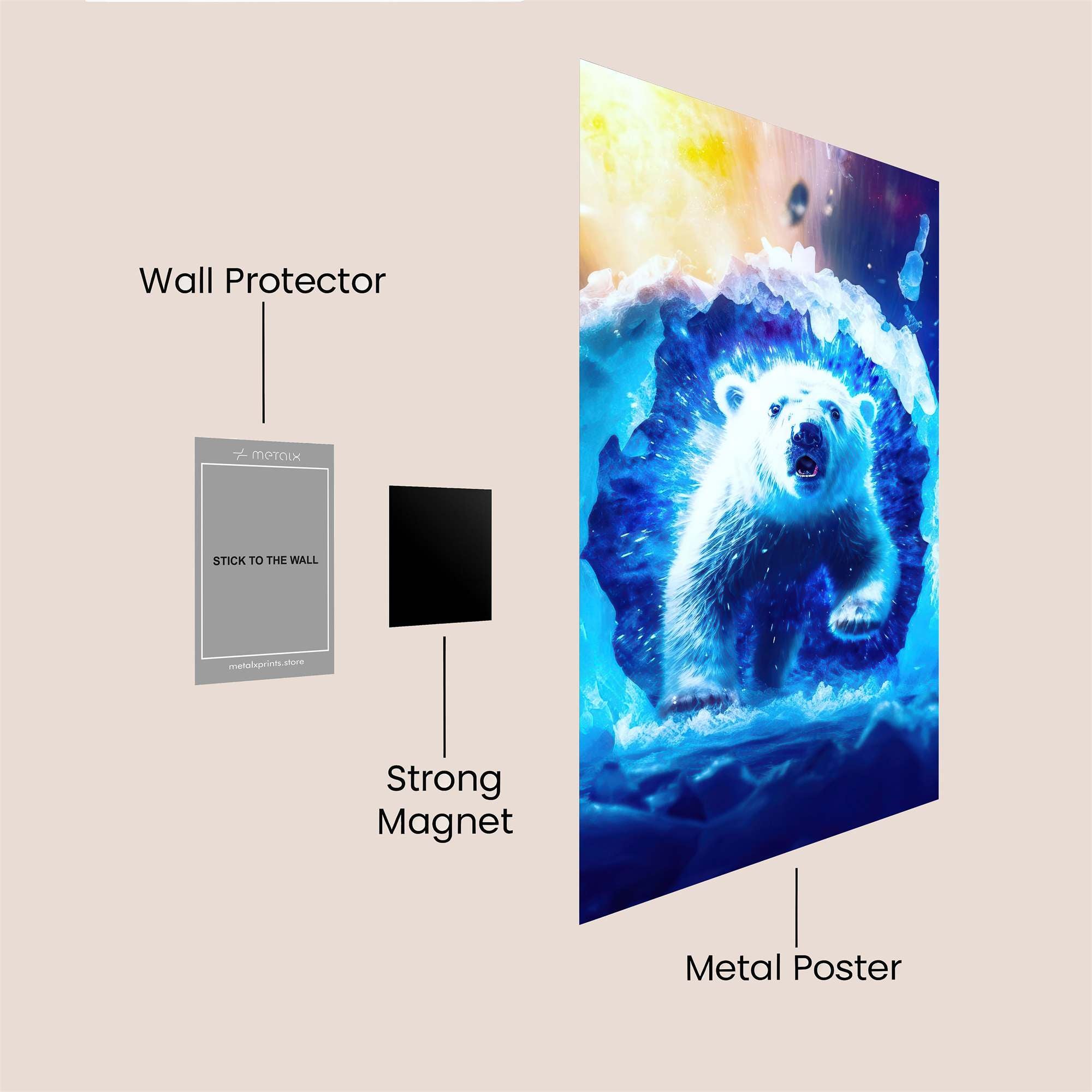 Polar Fury Safe Wall Magnetic / M
