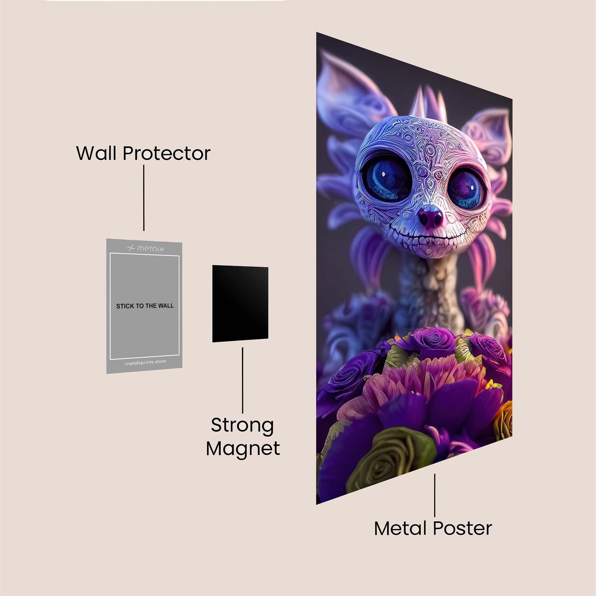 Dragon Whimsy Safe Wall Magnetic / M