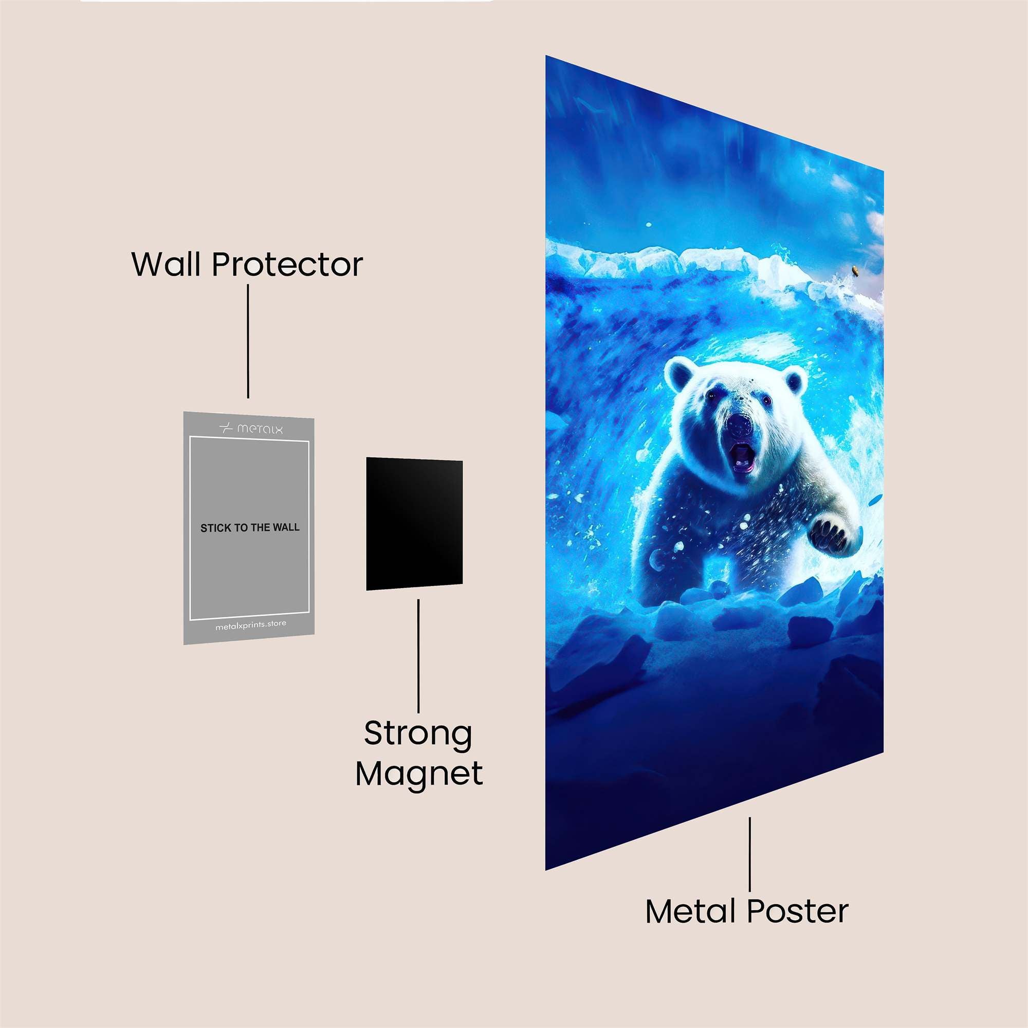 Polar Fury Safe Wall Magnetic / M