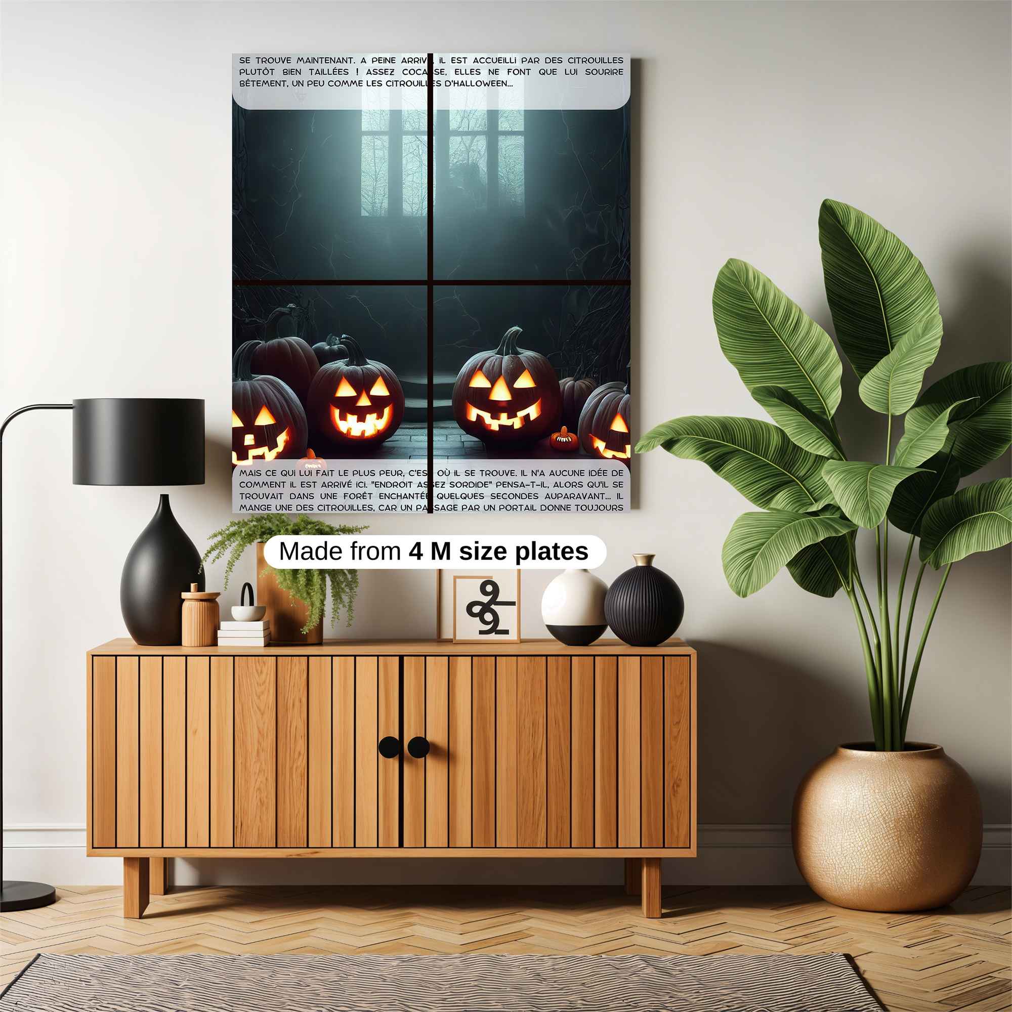 Pumpkin Whimsy Safe Wall Magnetic / M