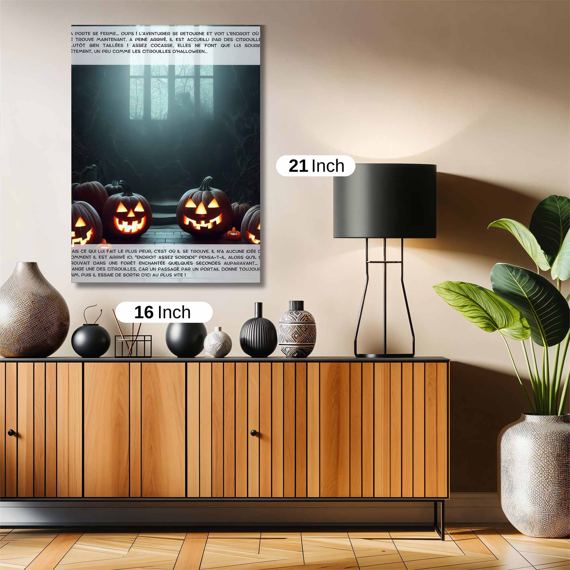 Pumpkin Whimsy Safe Wall Magnetic / M