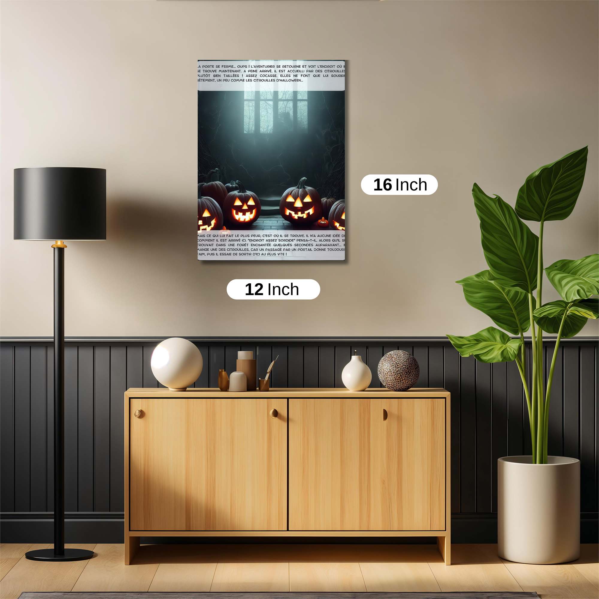 Pumpkin Whimsy Safe Wall Magnetic / M