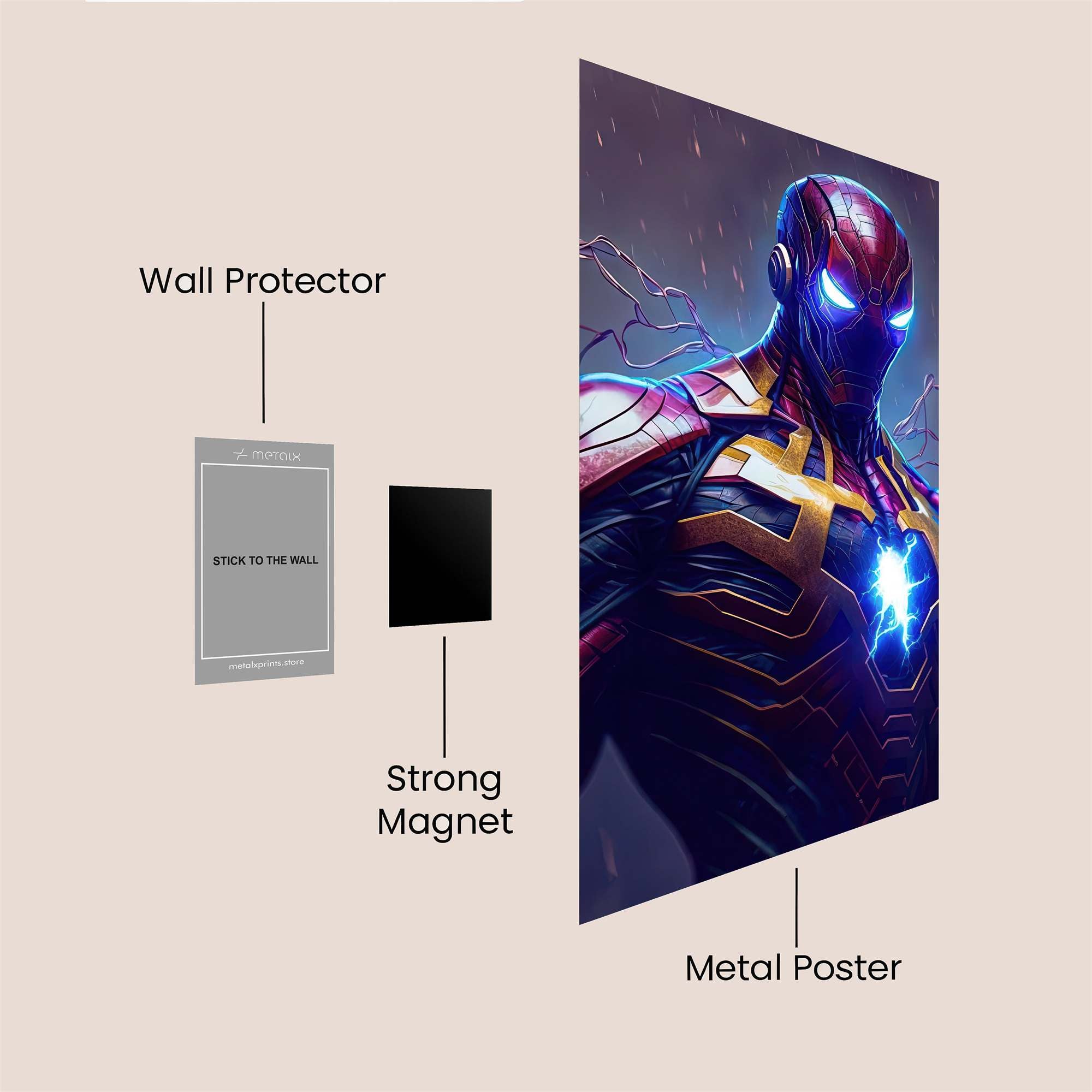Iron Surge Safe Wall Magnetic / M