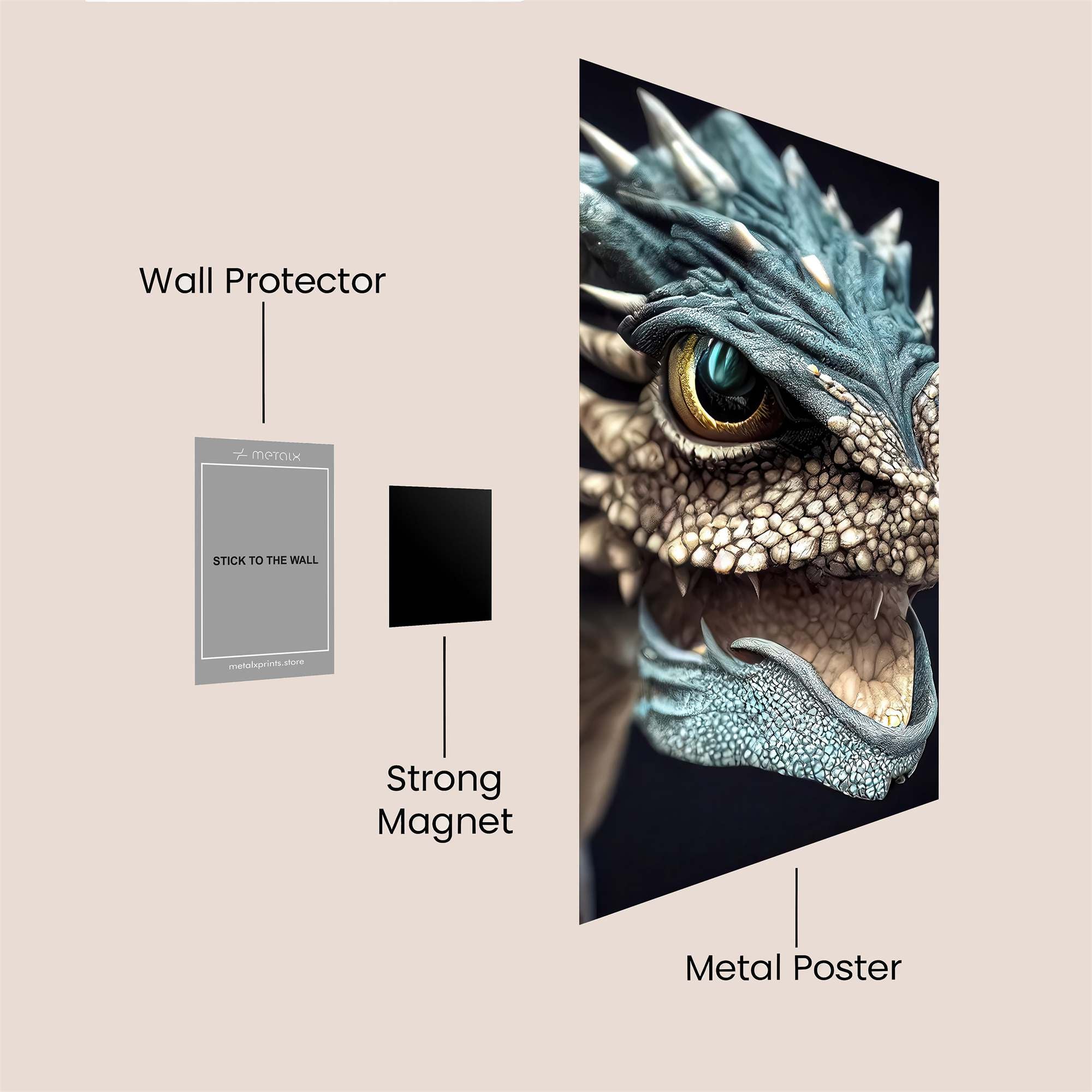 Dragon Regal Safe Wall Magnetic / M