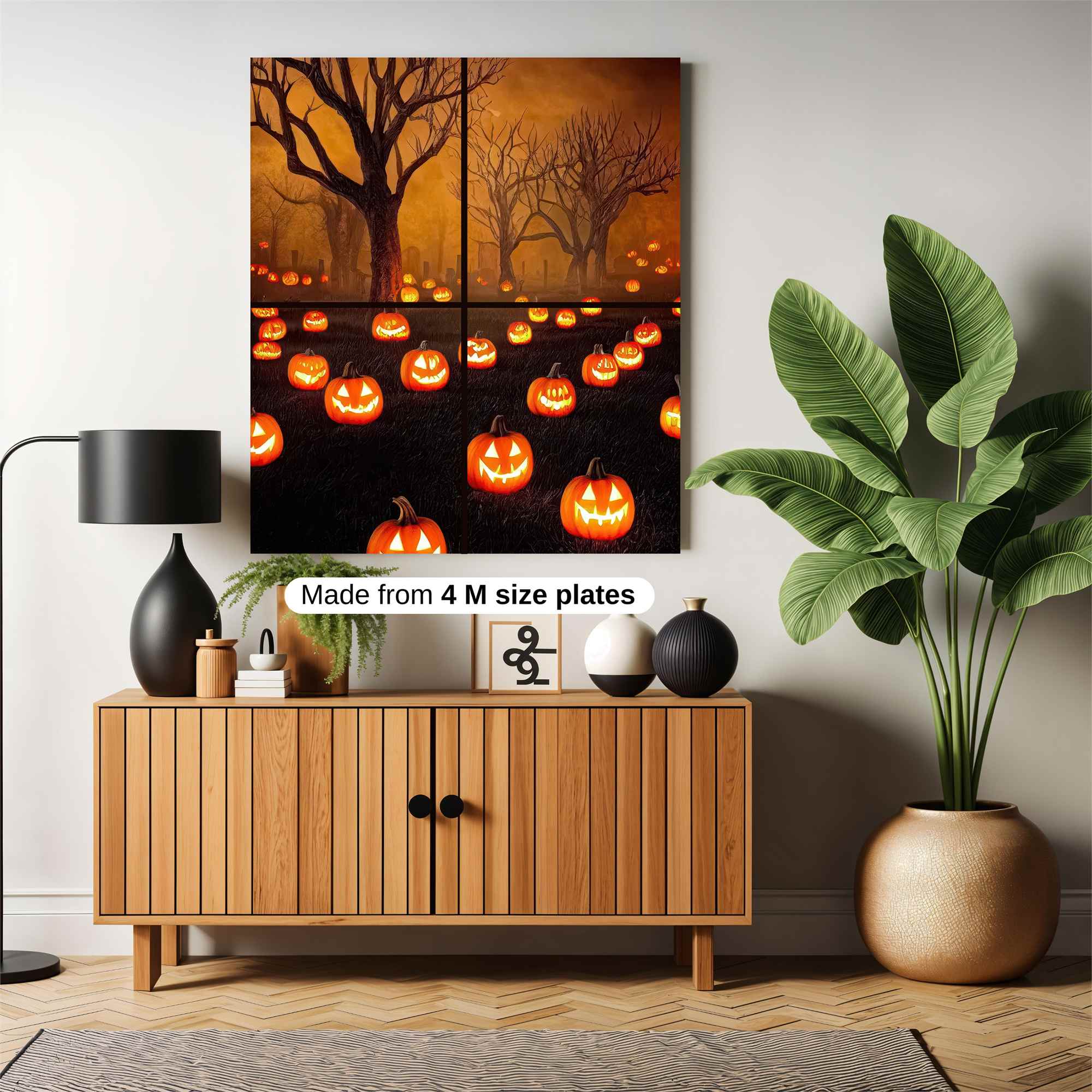 Pumpkin Glow Safe Wall Magnetic / M