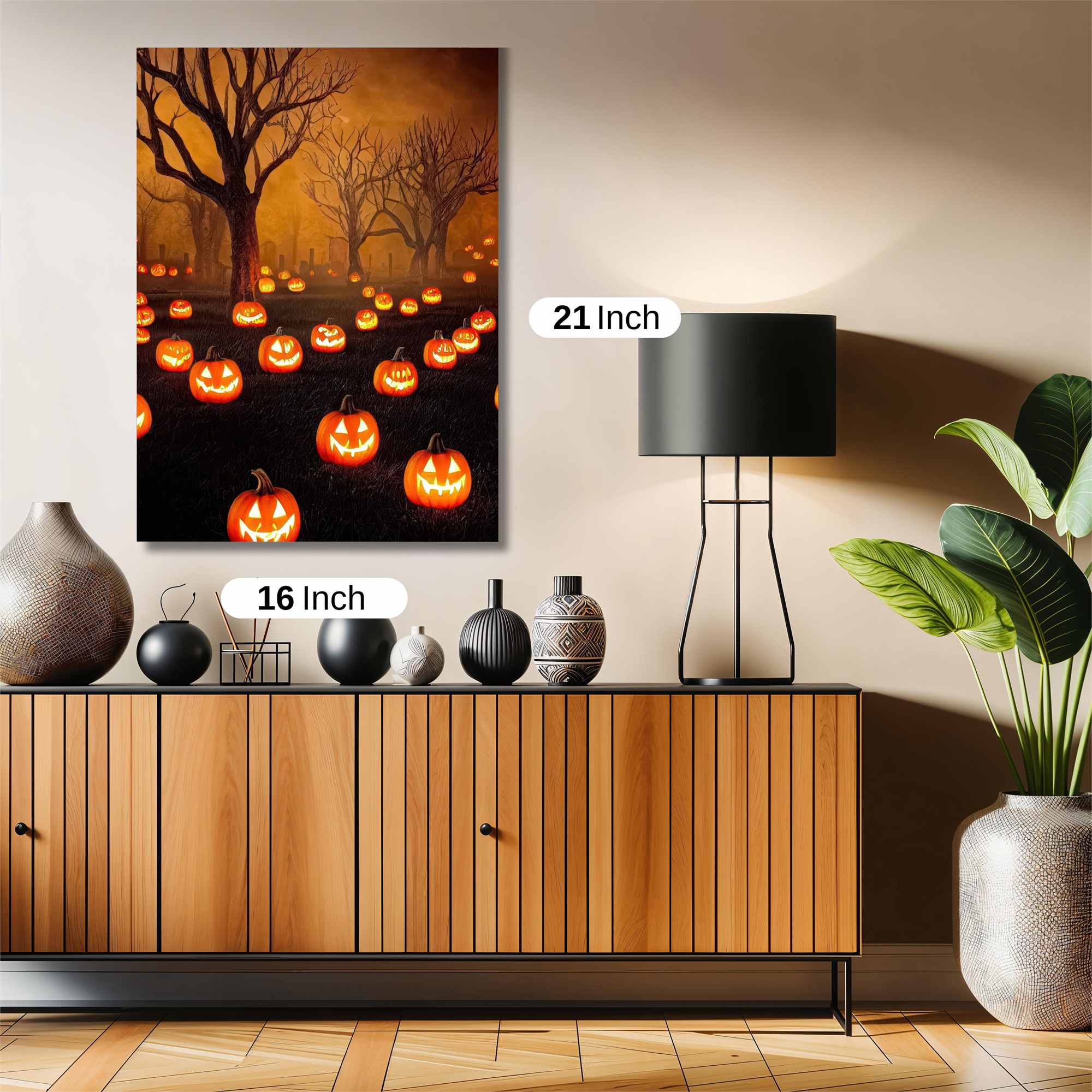 Pumpkin Glow Safe Wall Magnetic / M