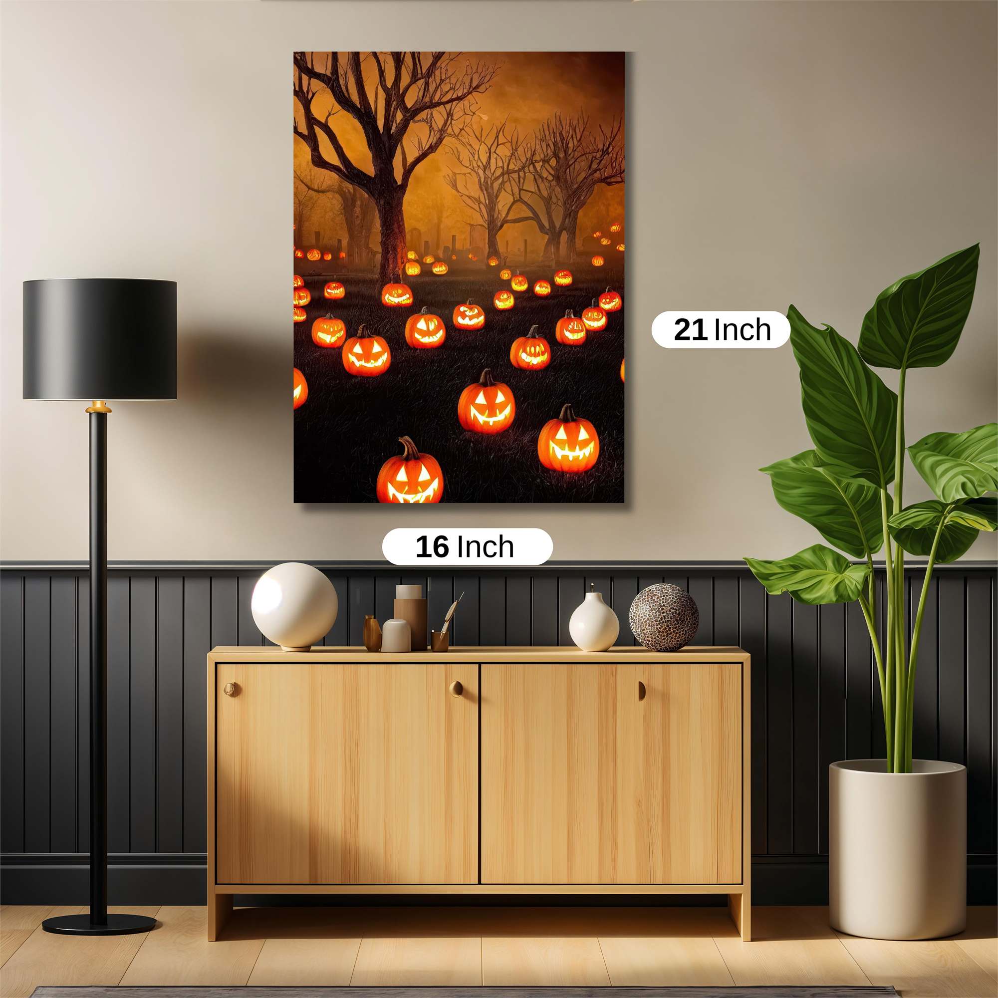 Pumpkin Glow Safe Wall Magnetic / M
