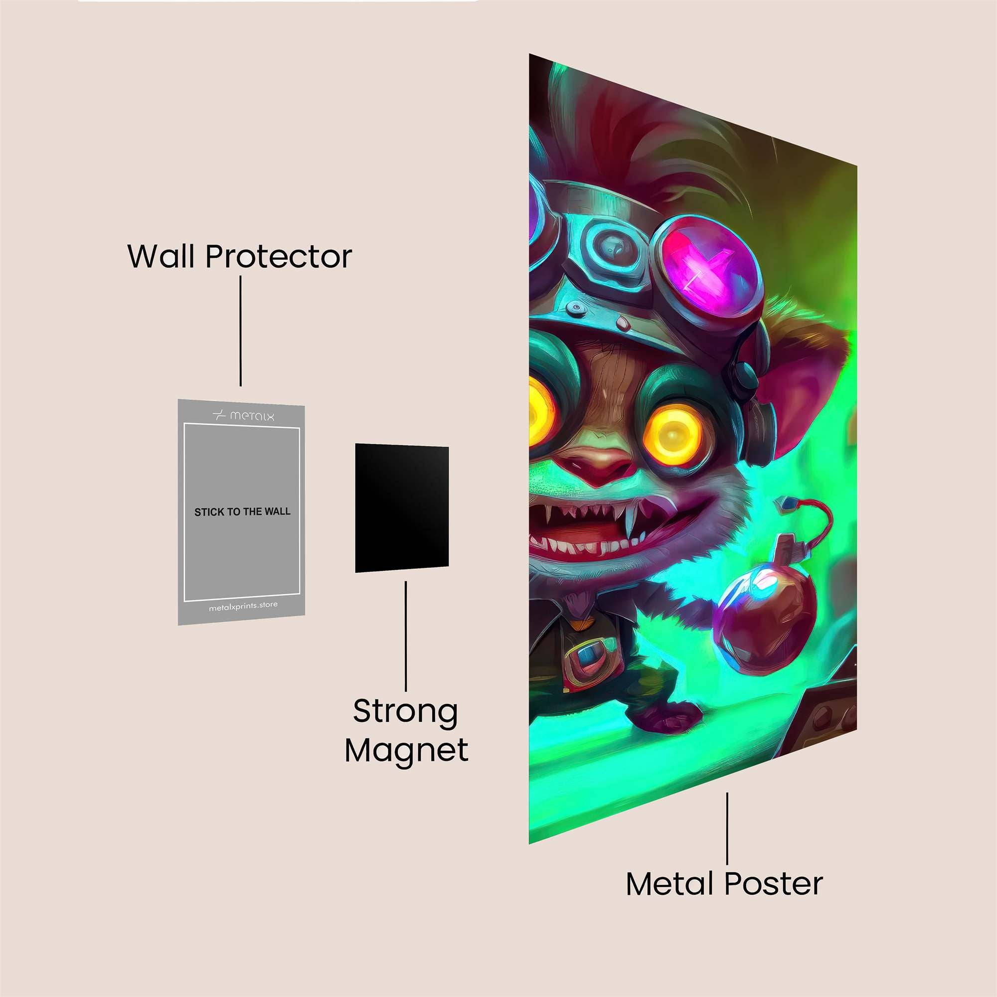 Teemo Mischievous Safe Wall Magnetic / M