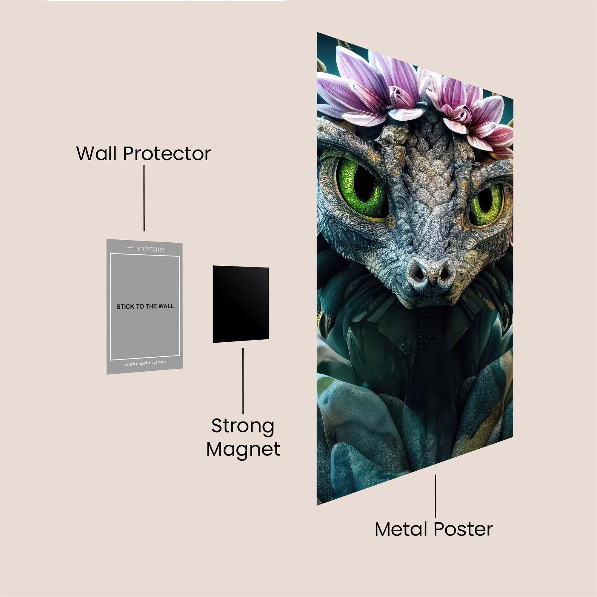 Dragon Serenity Safe Wall Magnetic / M