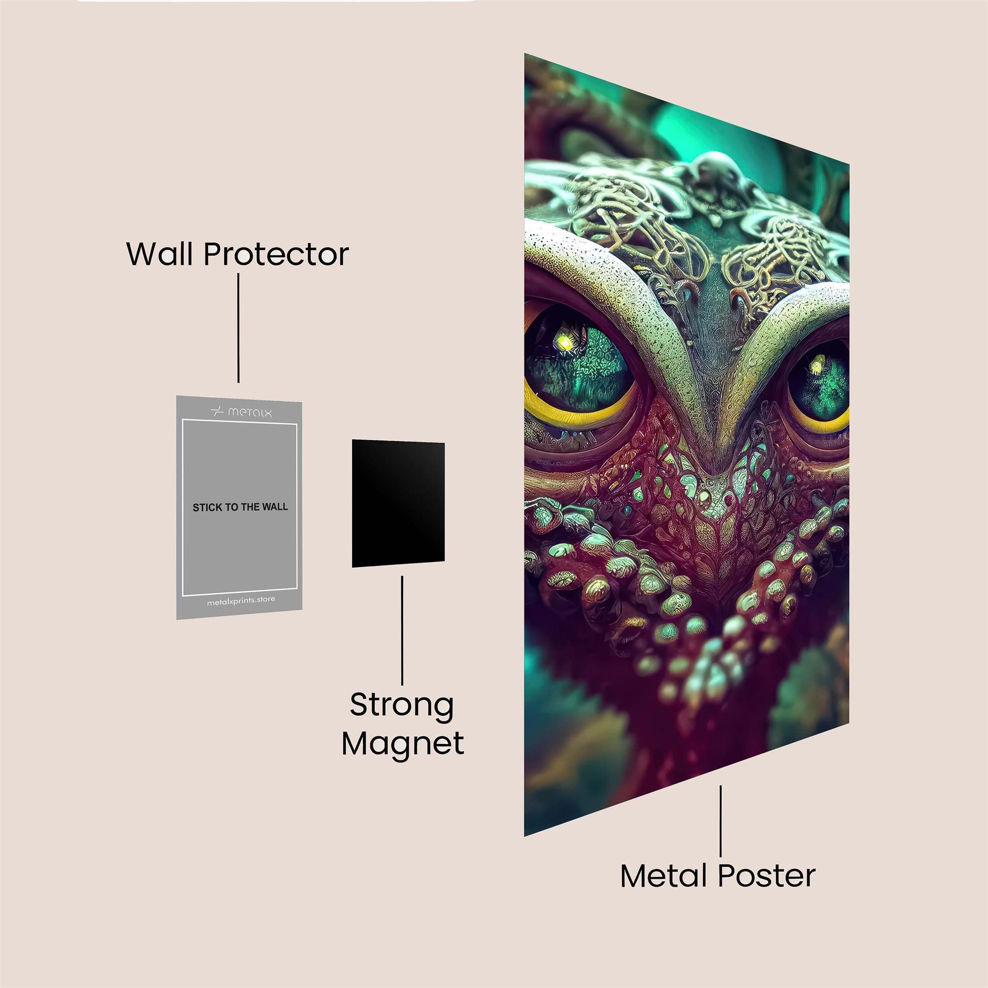 Octopus Enigma Safe Wall Magnetic / M