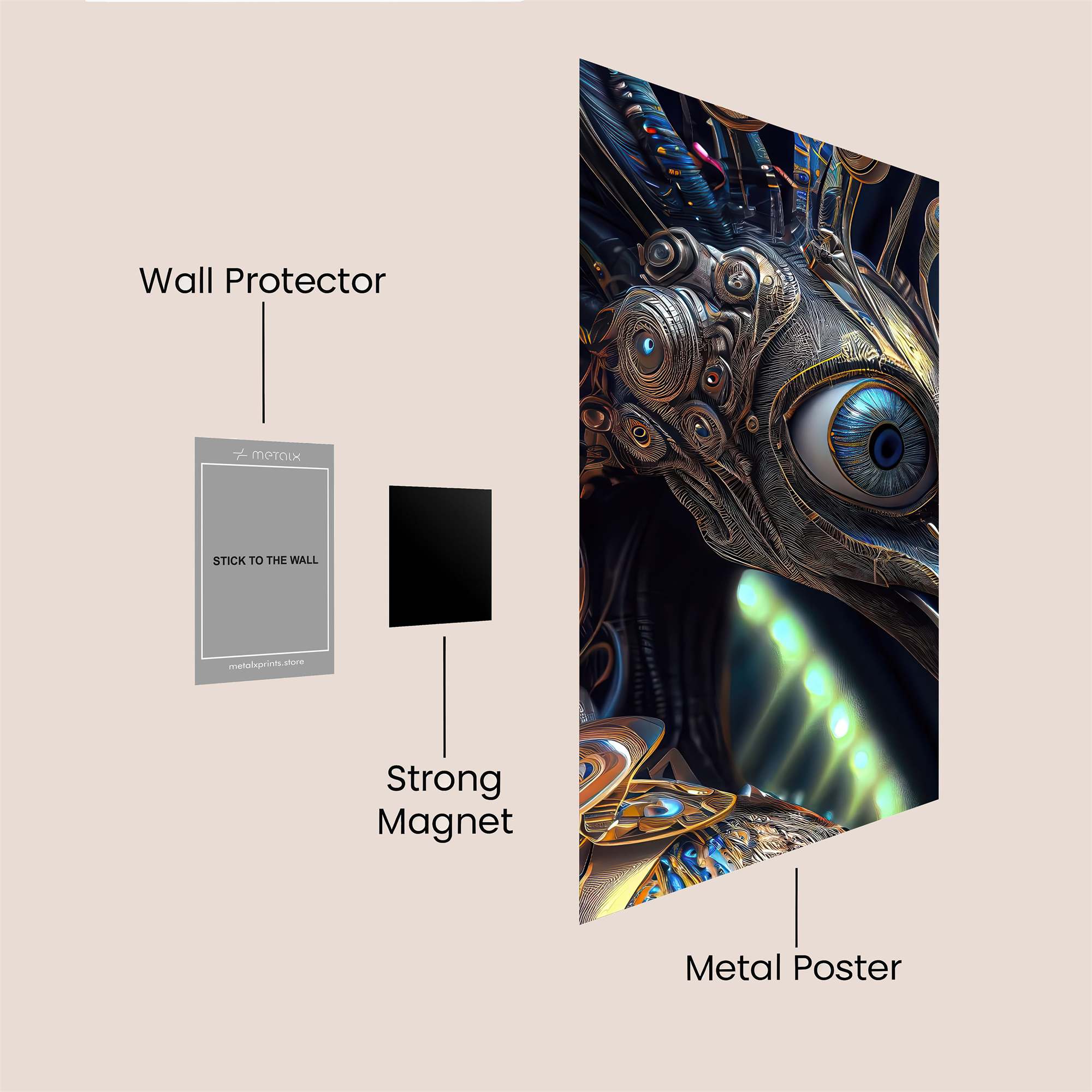 Mechanical Marvel Safe Wall Magnetic / M