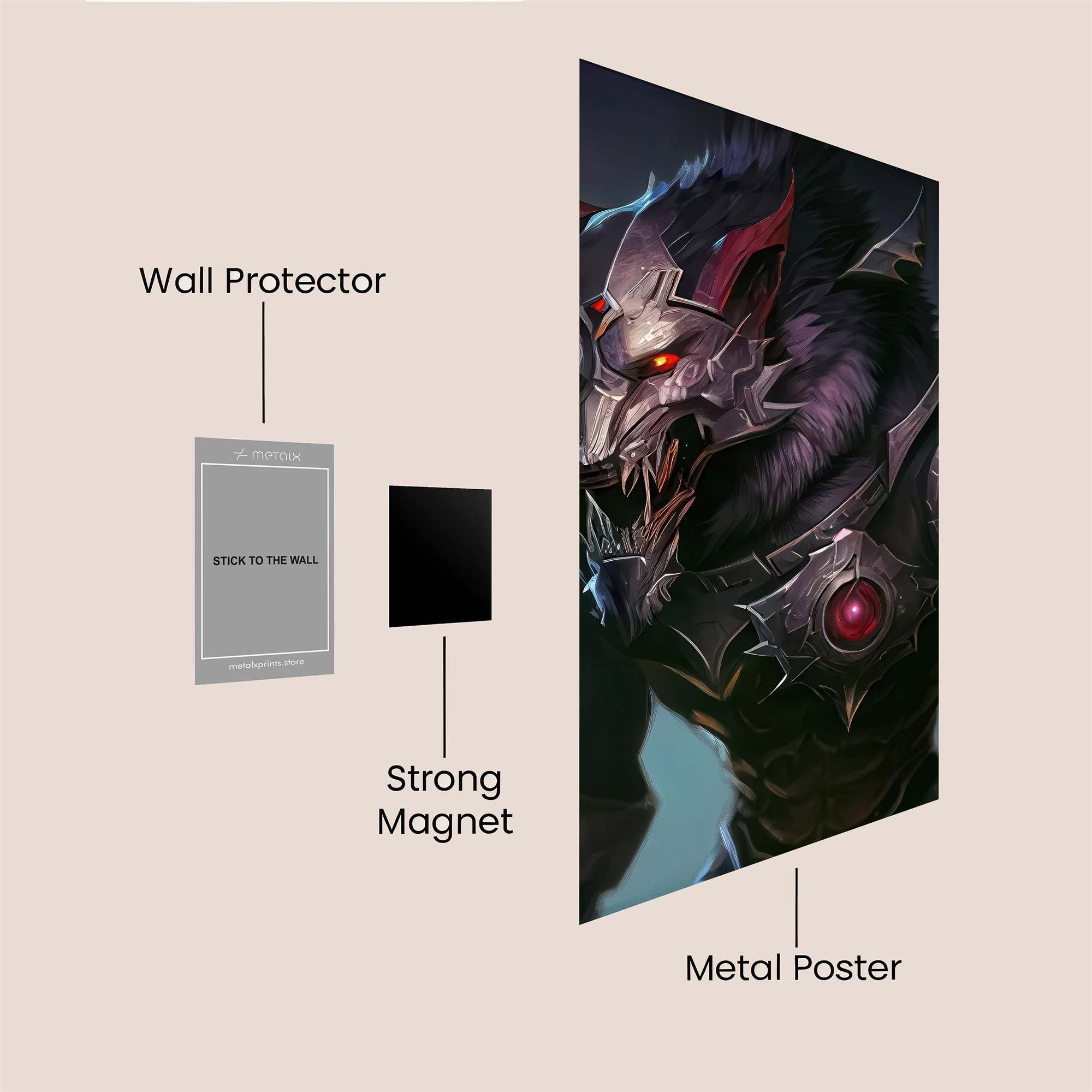 Warbeast Savage Safe Wall Magnetic / M