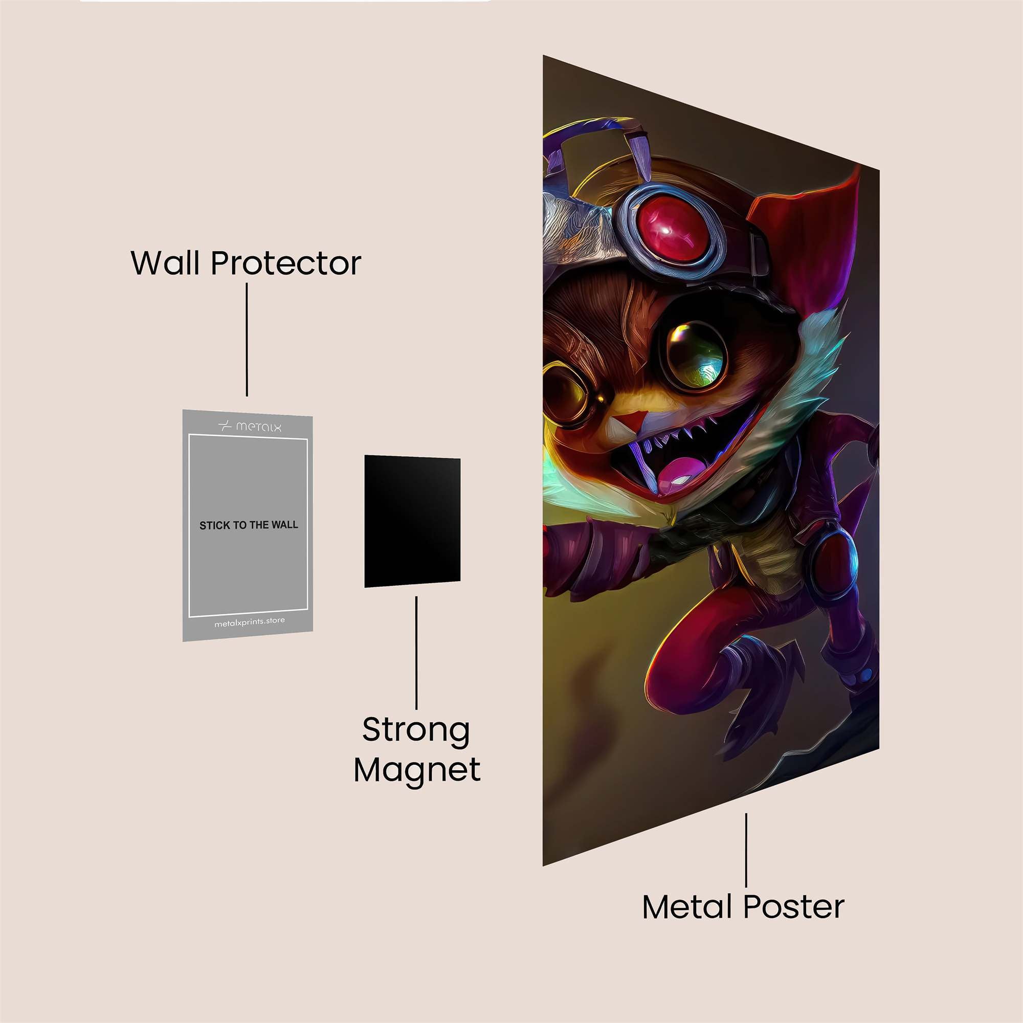 Teemo Mischief Safe Wall Magnetic / M