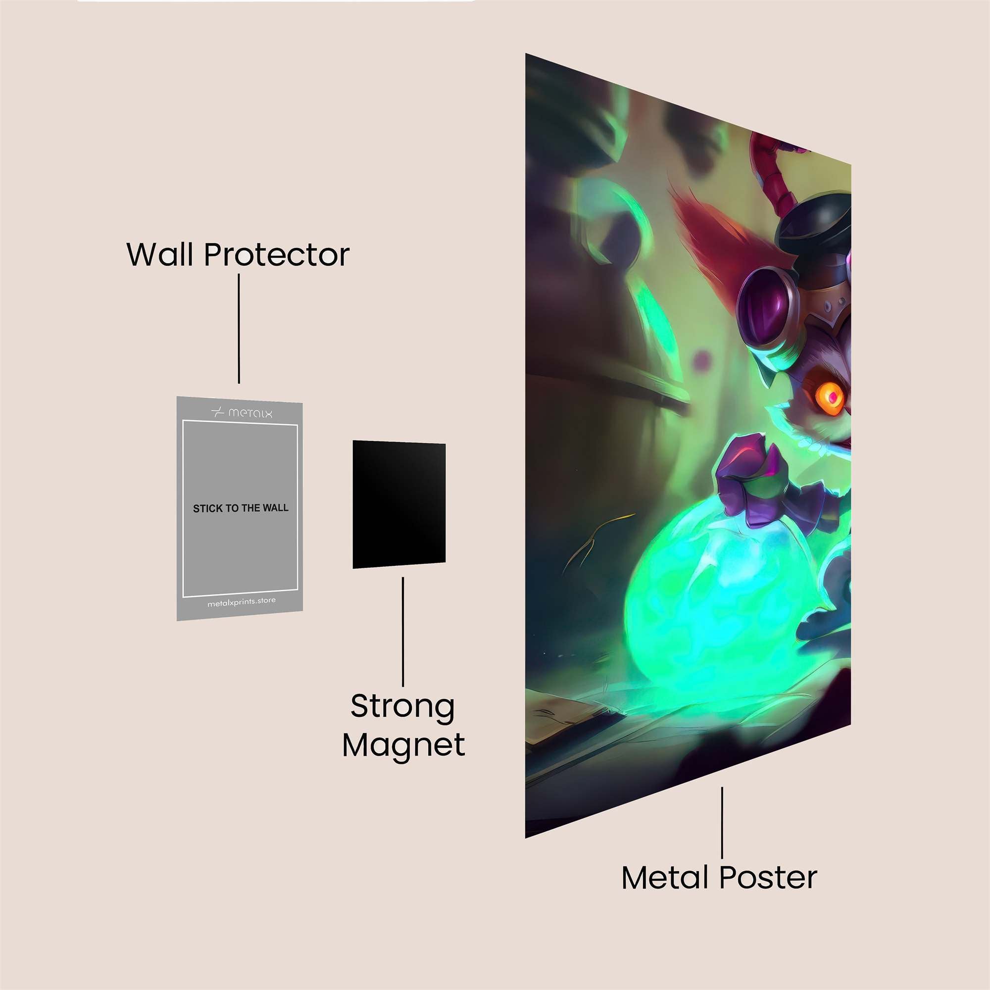 Ziggs Mischievous Safe Wall Magnetic / M