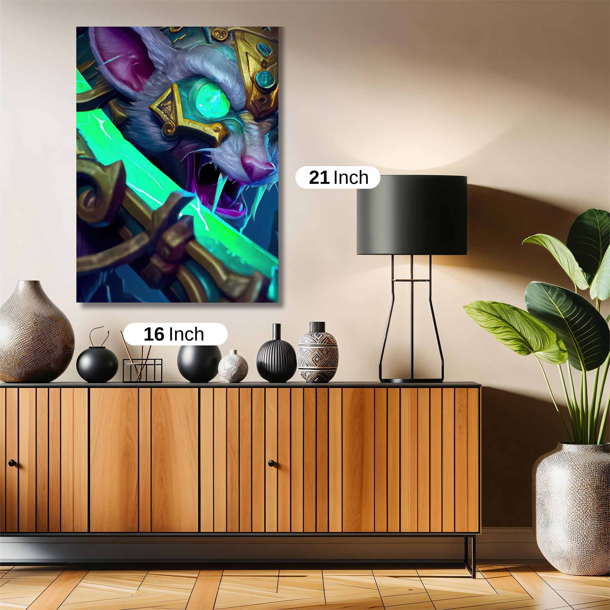 Kitty Warrior Safe Wall Magnetic / M