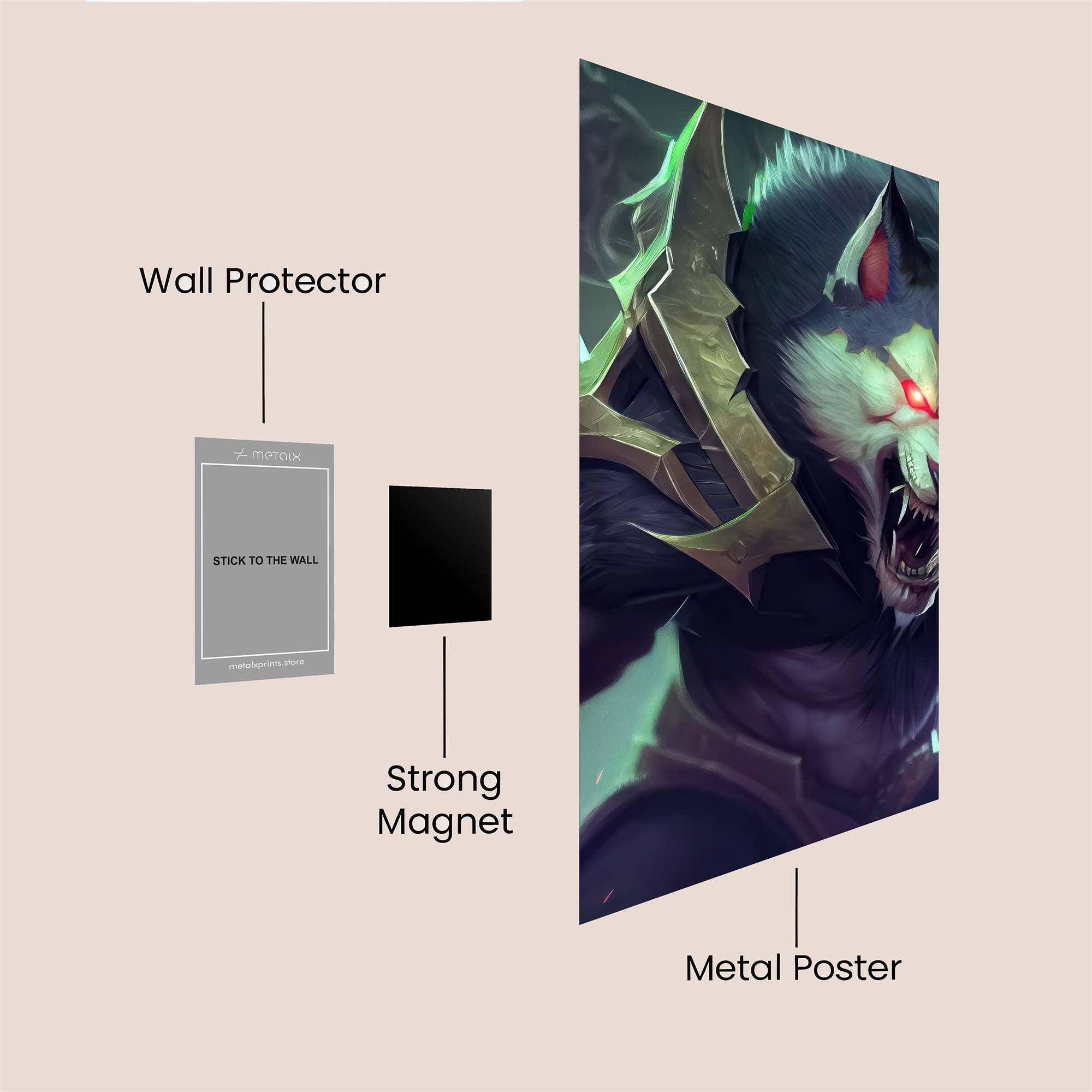 Warwolf Ferocity Safe Wall Magnetic / M