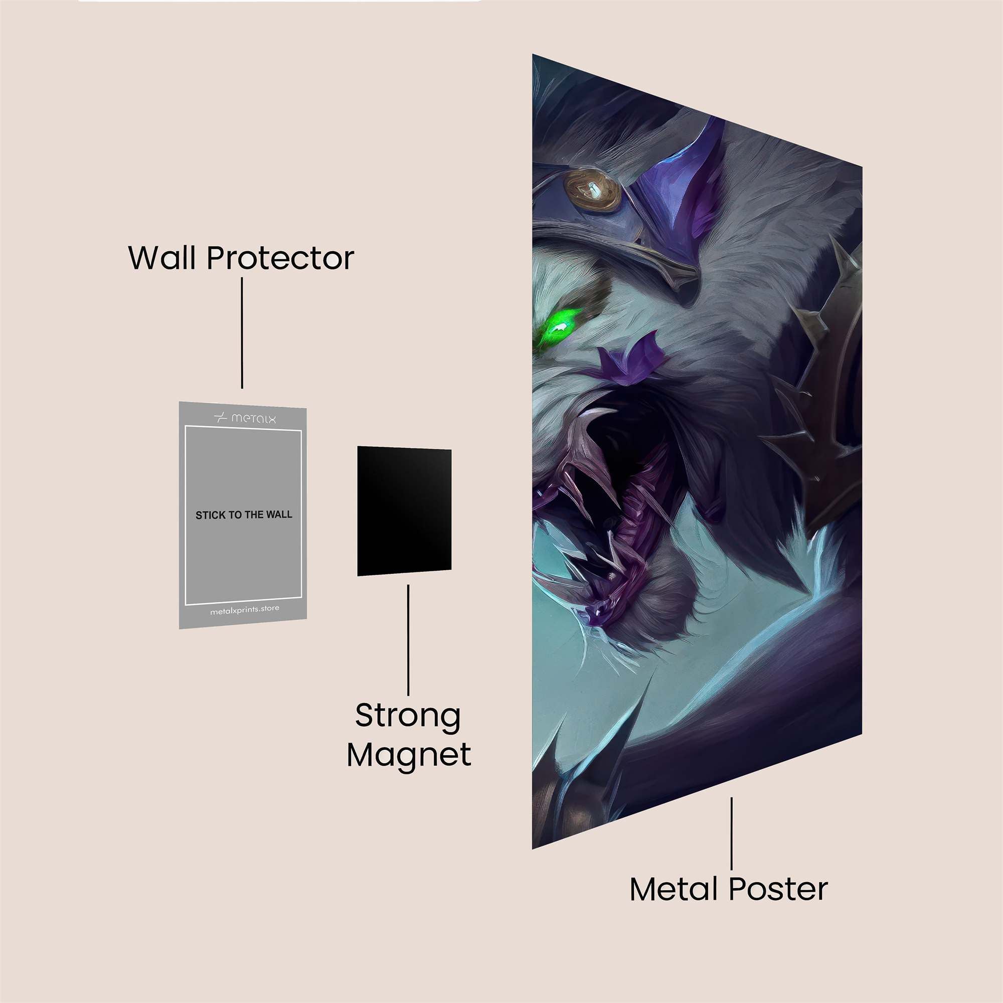 Warwolf Ferocious Safe Wall Magnetic / M