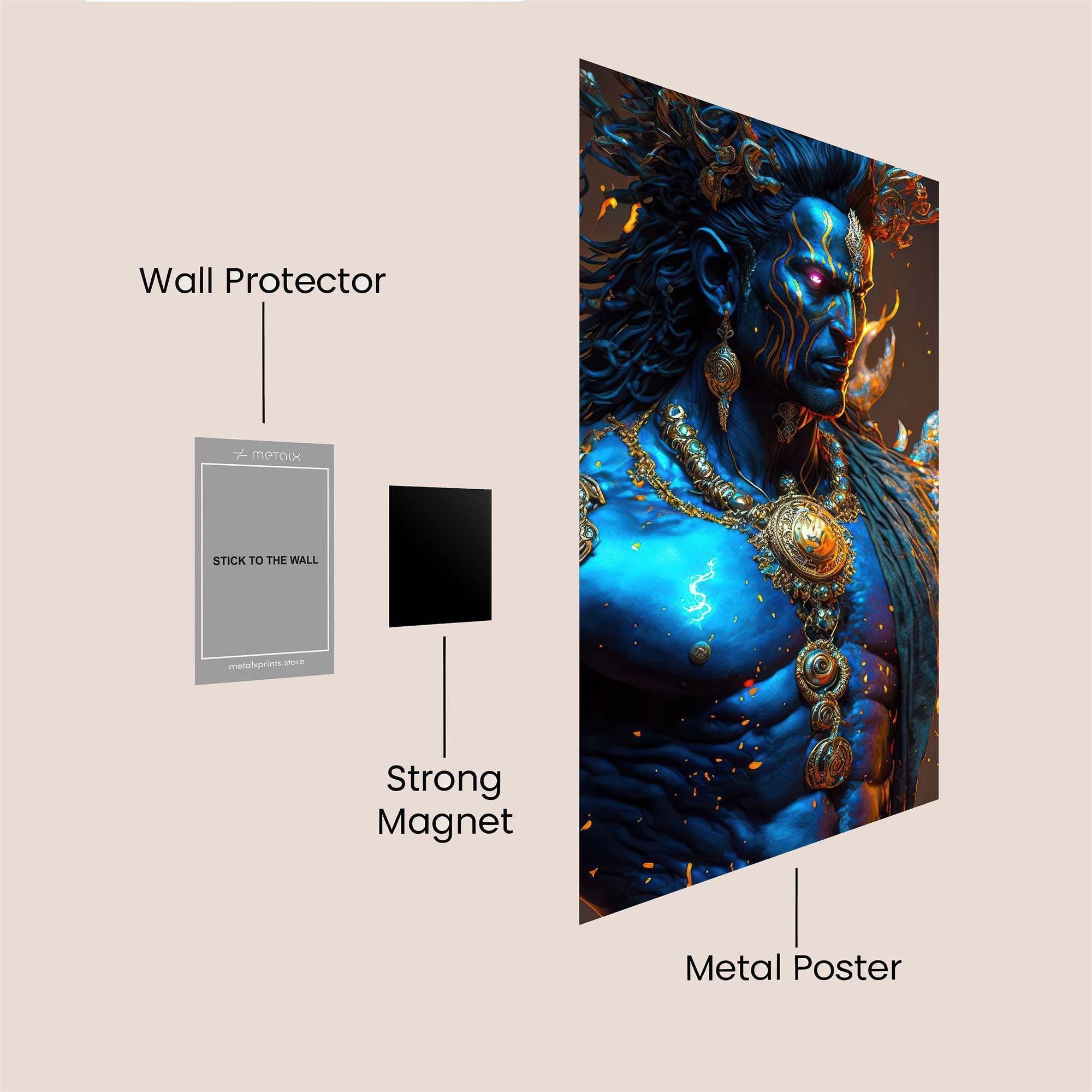 Shiva Fierce Safe Wall Magnetic / M