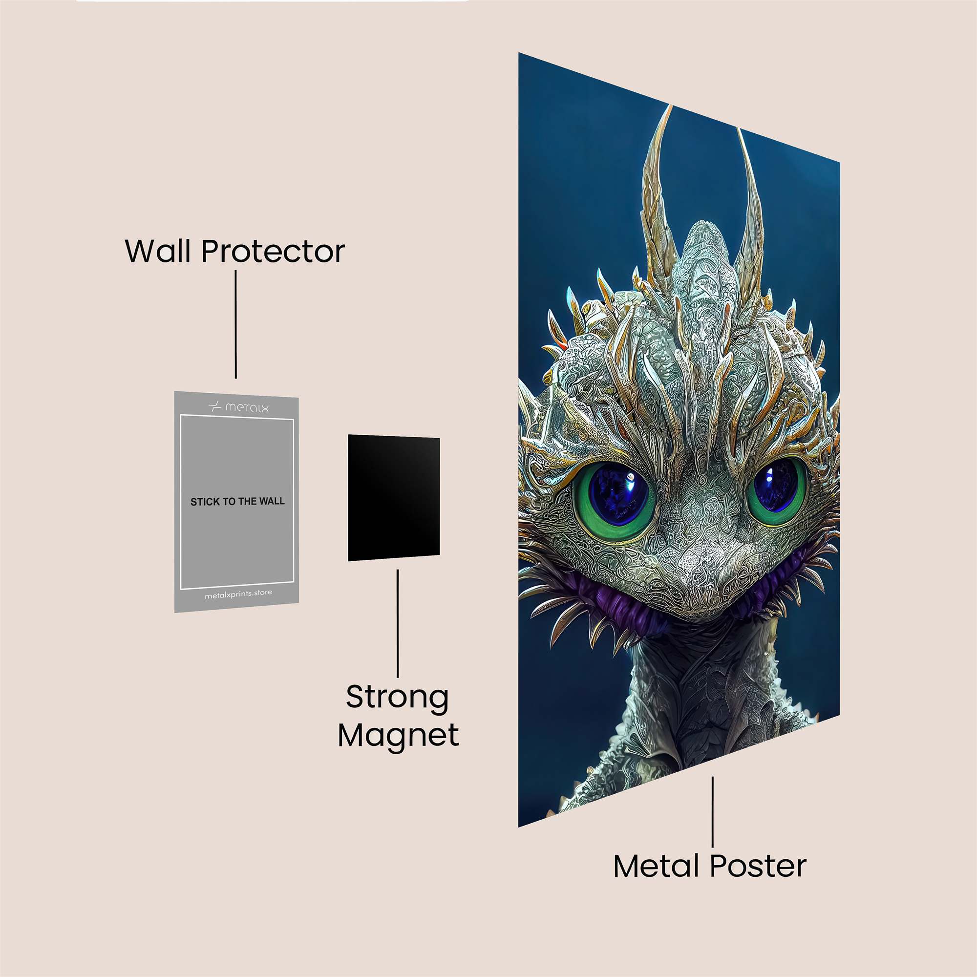 Toothless Enigma Safe Wall Magnetic / M
