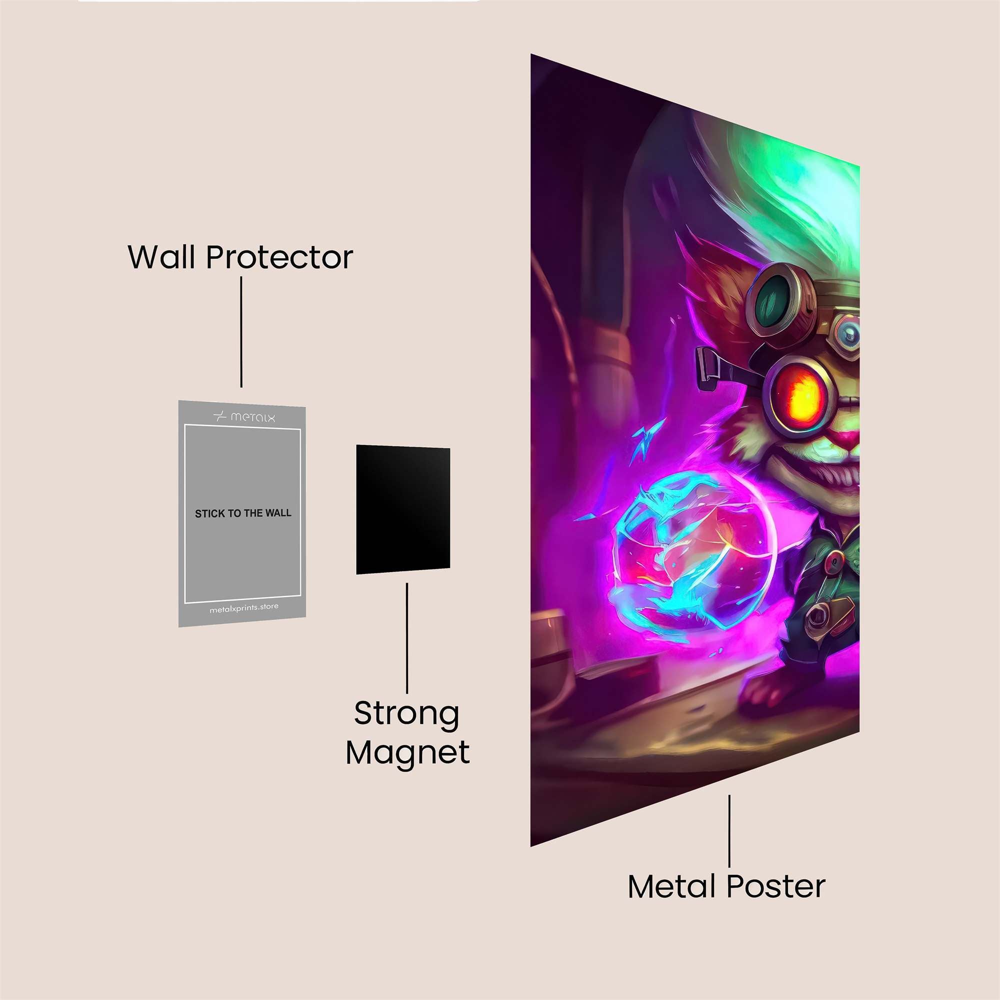 Heimerdinger Quirky Safe Wall Magnetic / M