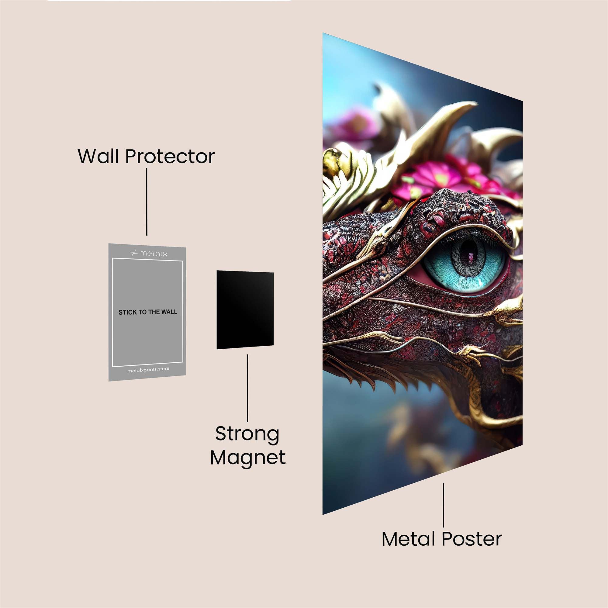 Dragon Serenity Safe Wall Magnetic / M