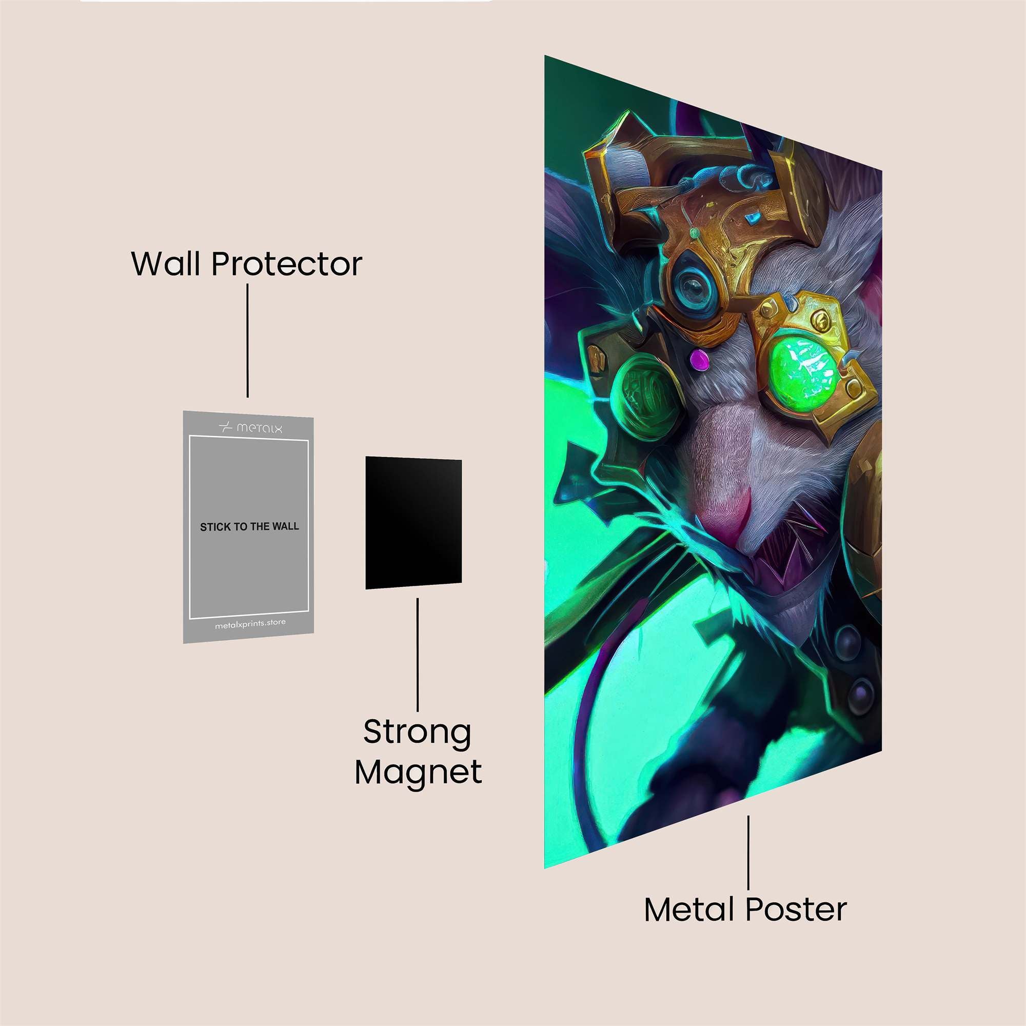 Mouse Mechanic Safe Wall Magnetic / M