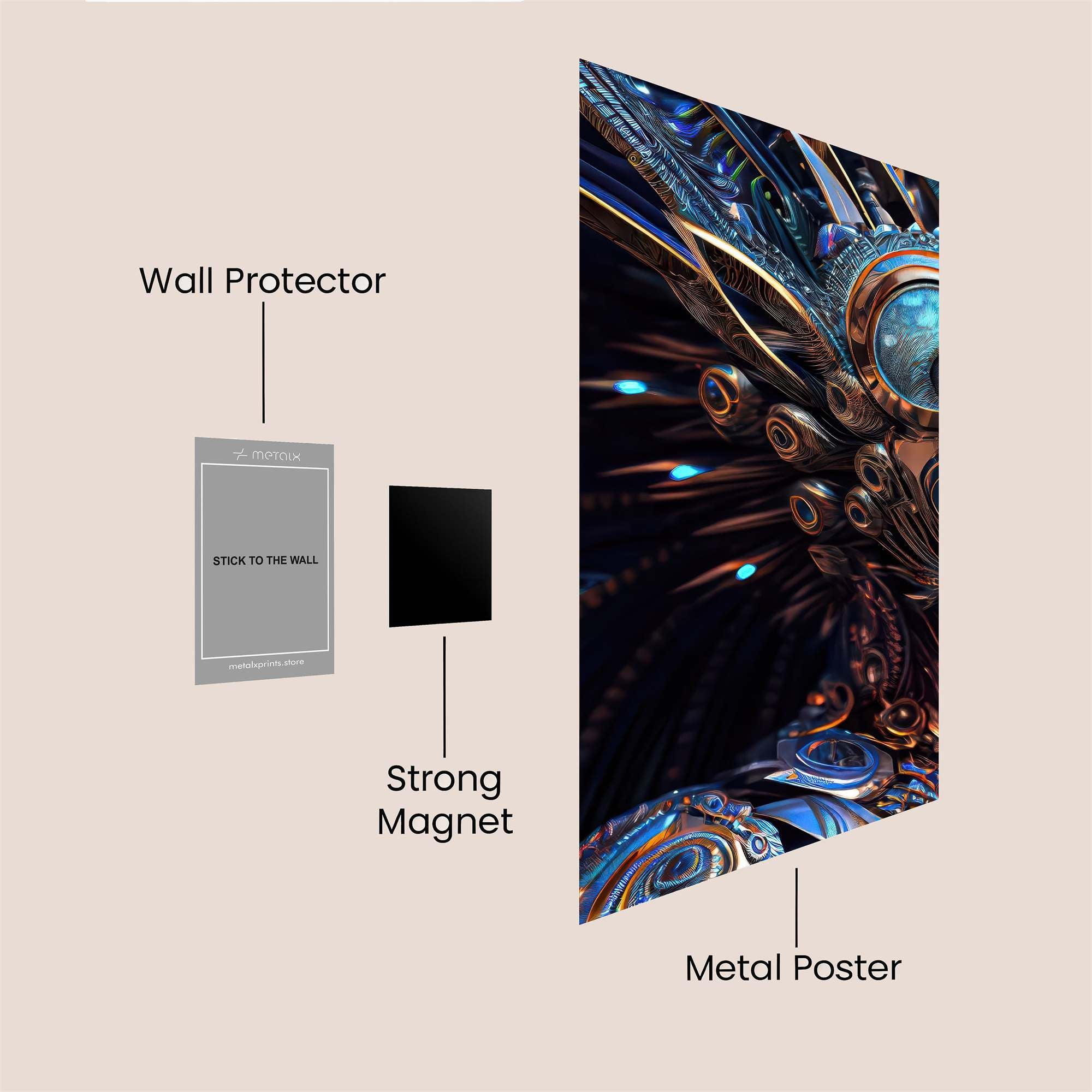Mechanical Majesty Safe Wall Magnetic / M
