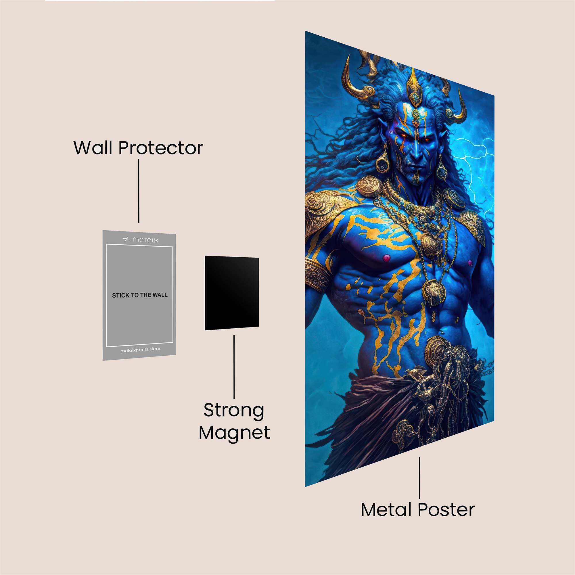 Shiva Thunderous Safe Wall Magnetic / M