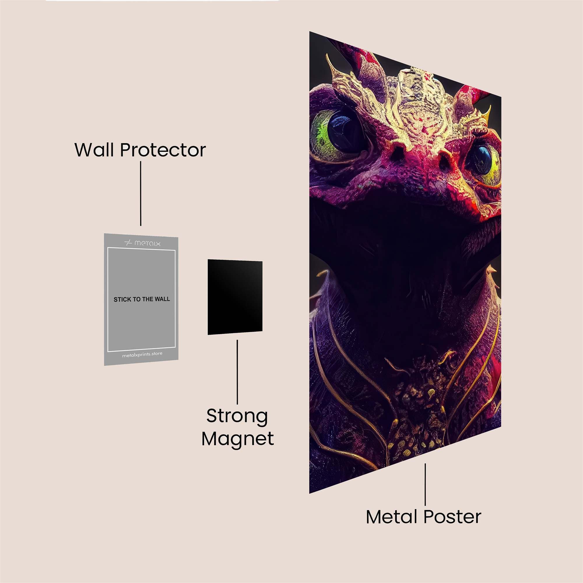 Dragon Majestic Safe Wall Magnetic / M
