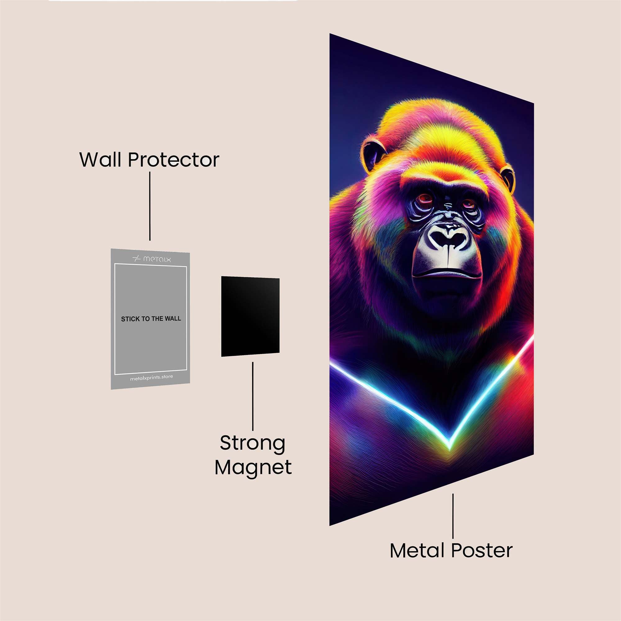 Gorilla Radiance Safe Wall Magnetic / M