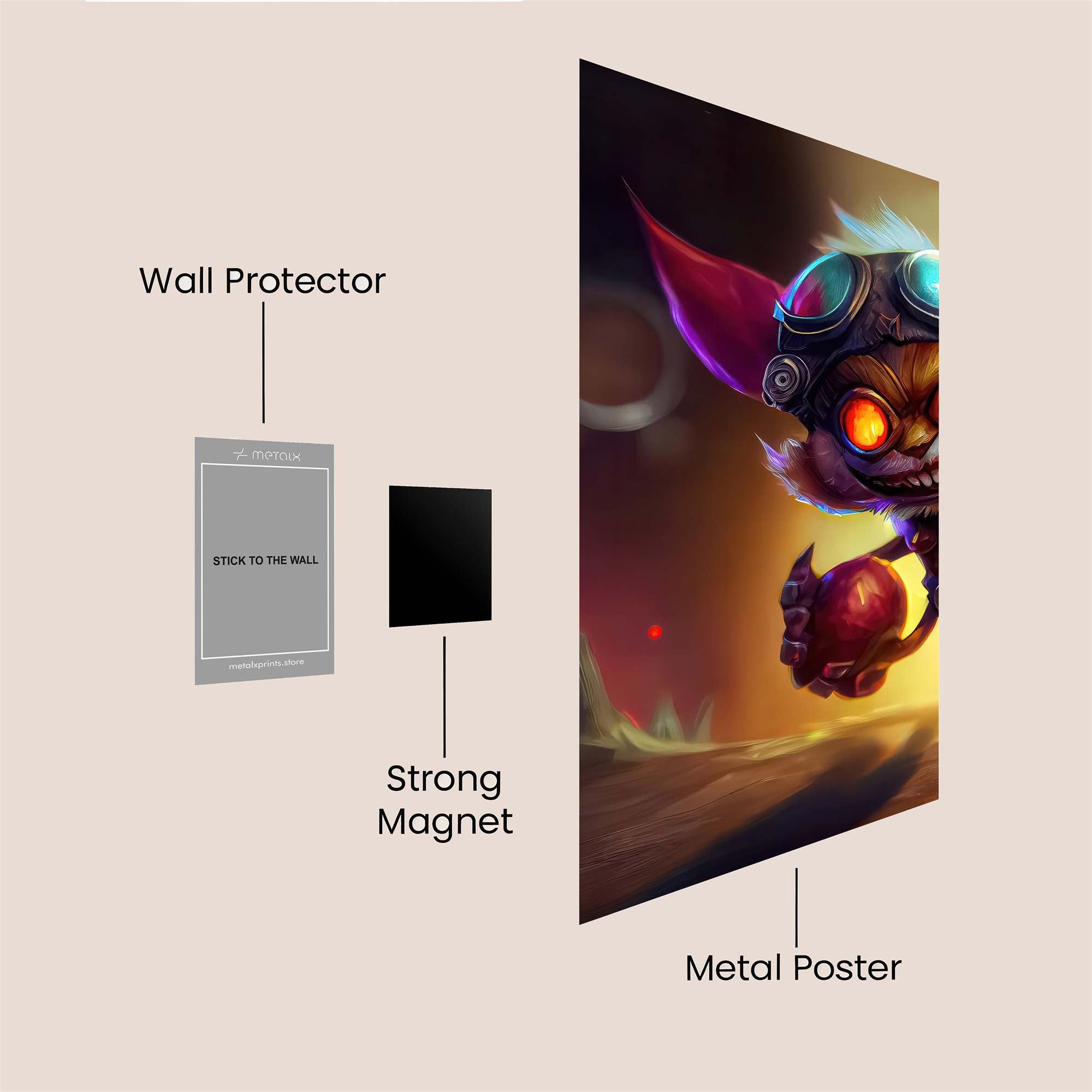 Teemo Terrifying Safe Wall Magnetic / M