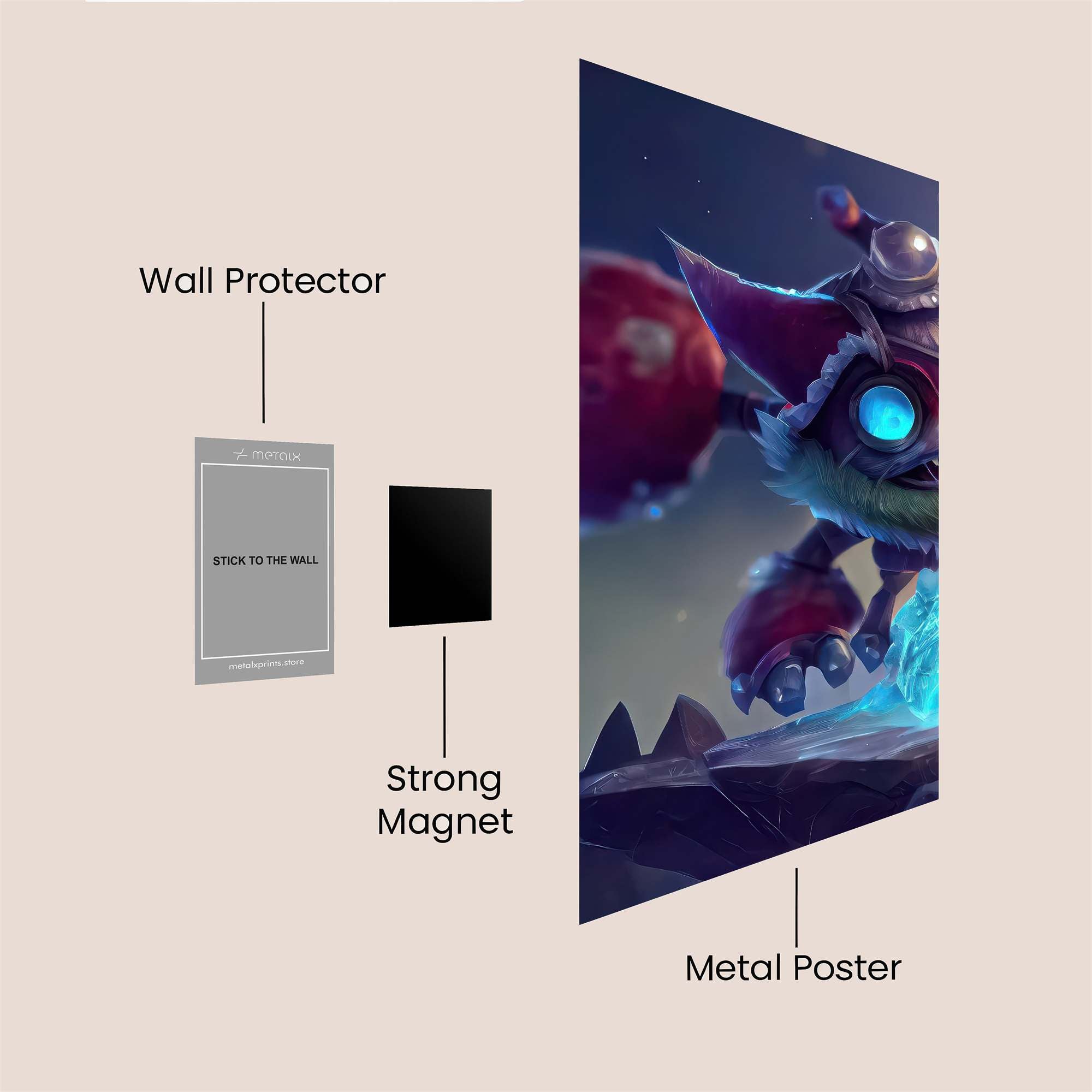 Ziggs Frosty Safe Wall Magnetic / M