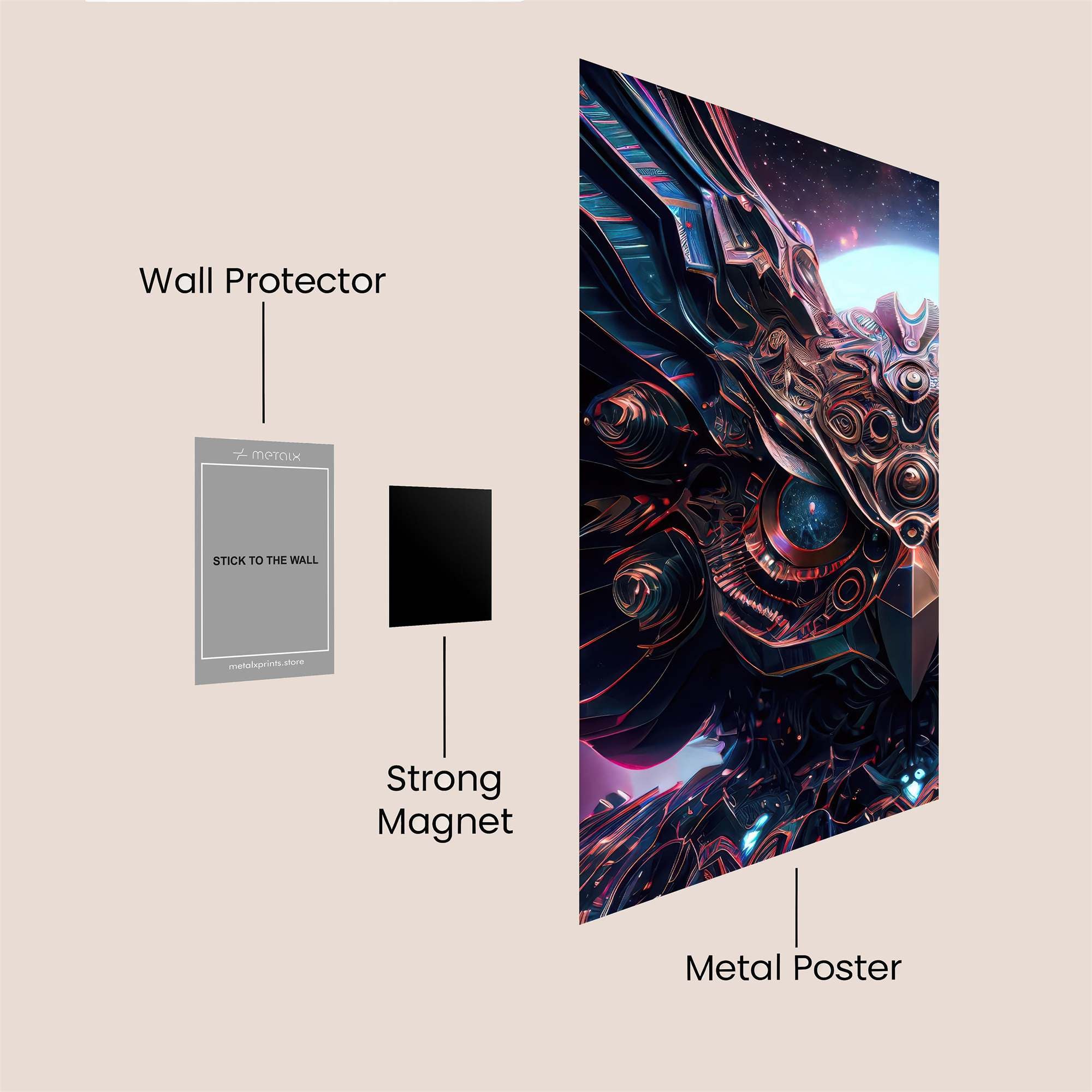 Owl Cosmic Safe Wall Magnetic / M