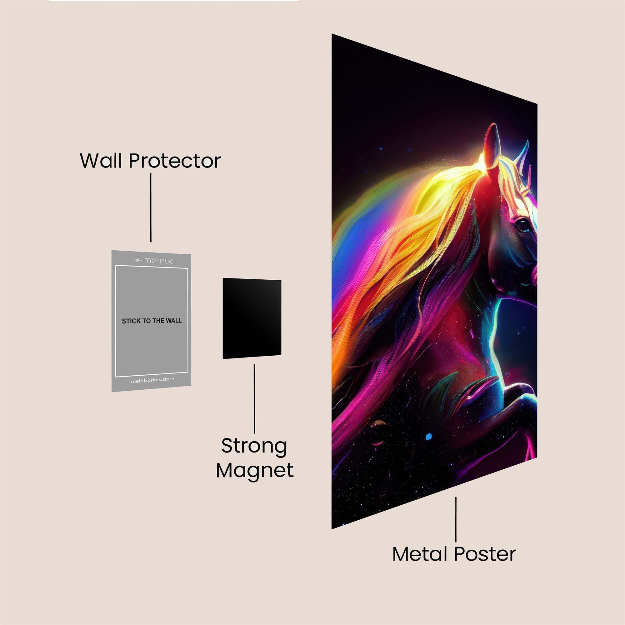 Rainbow Radiance Safe Wall Magnetic / M
