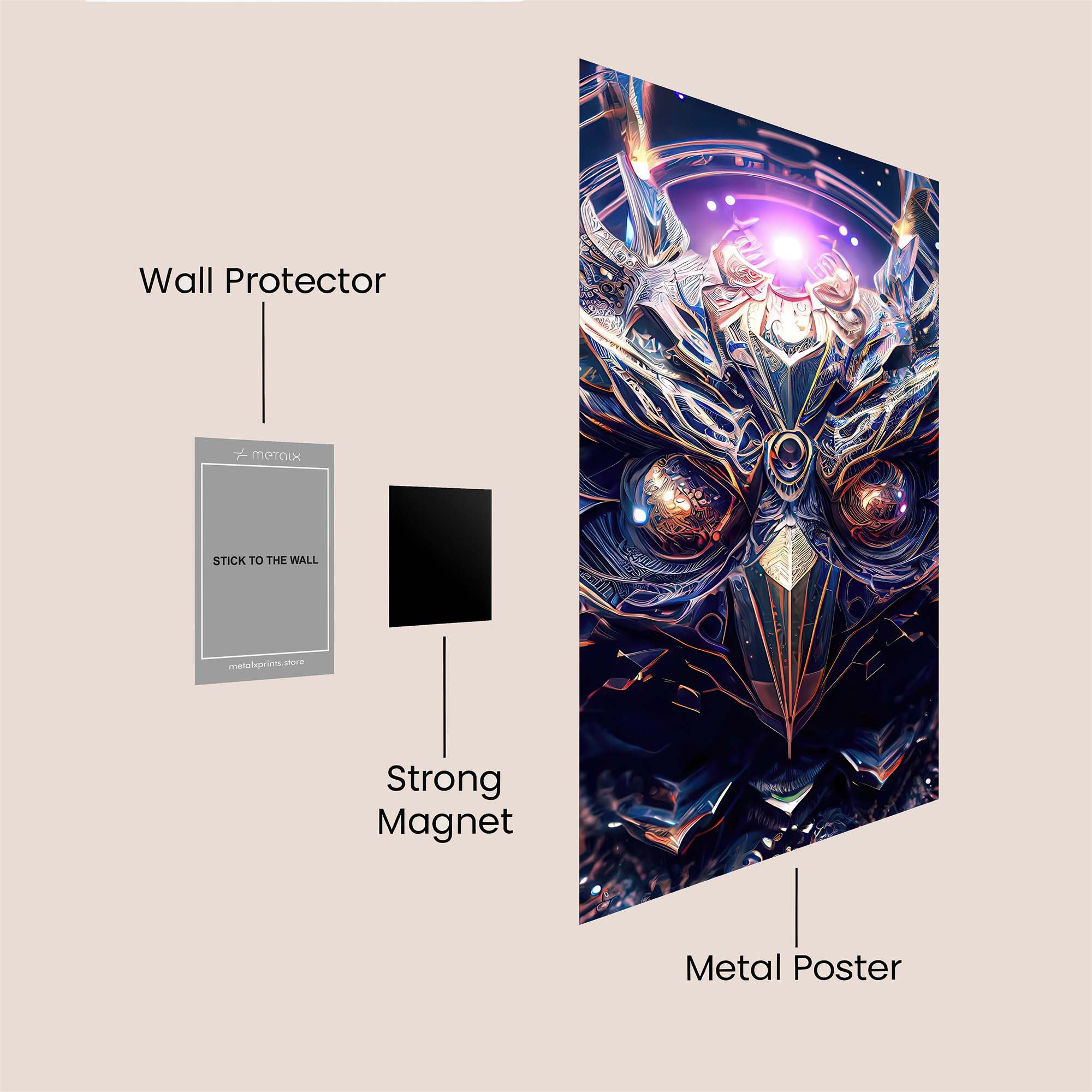 Owl Cosmic Safe Wall Magnetic / M