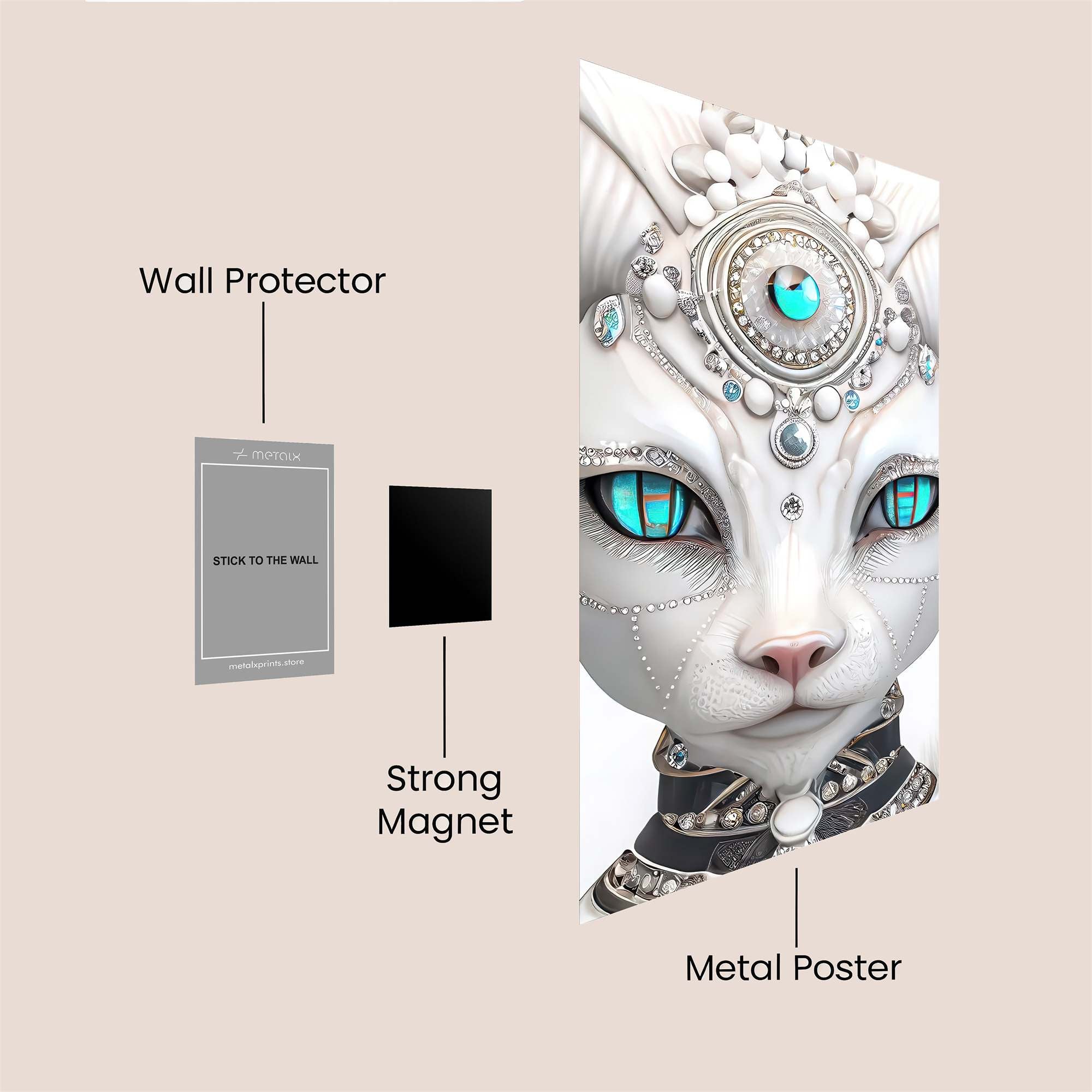 Bastet Enigma Safe Wall Magnetic / M