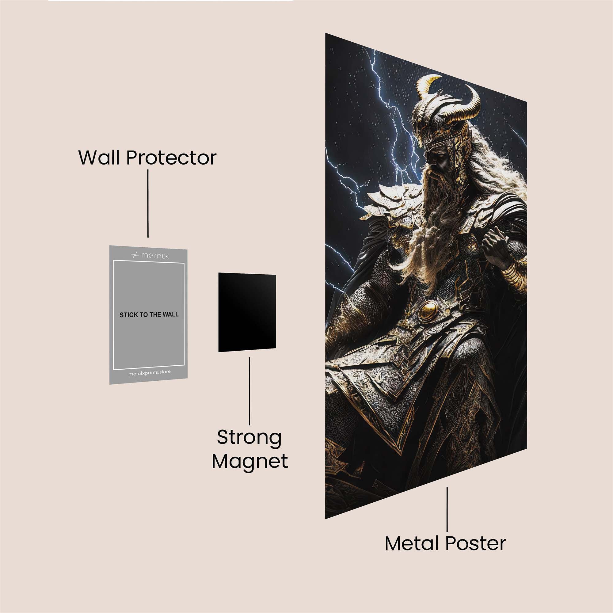 Thor Thunderous Safe Wall Magnetic / M