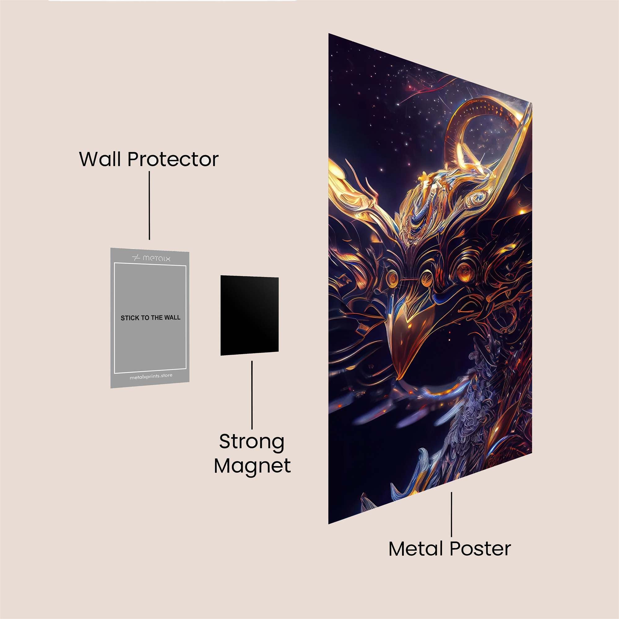 Phoenix Majestic Safe Wall Magnetic / M